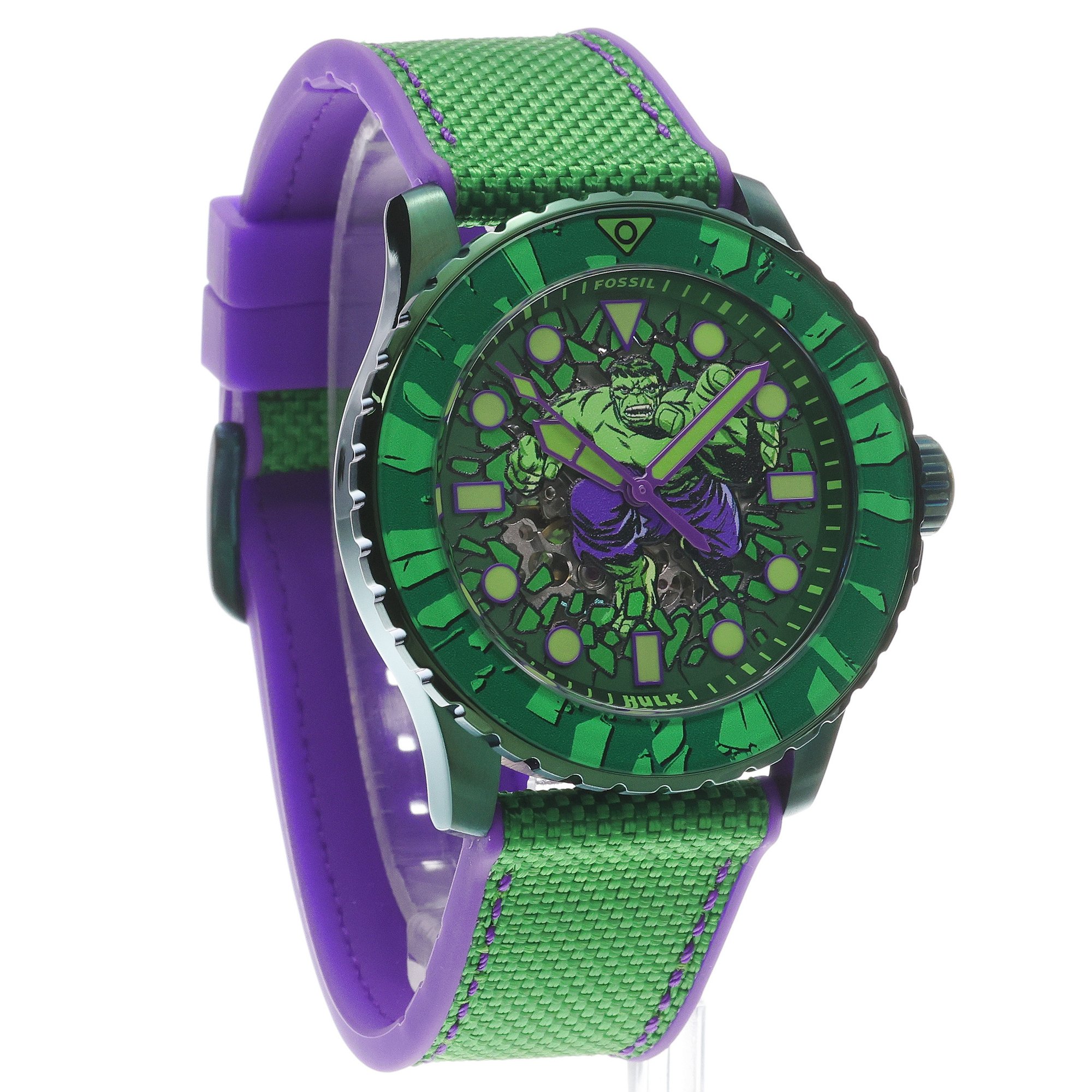 Fossil LE1246SET Fossil Marvel x Fossil Limited-Edition Incredible Hulk Automatic pasek - miniatura 3
