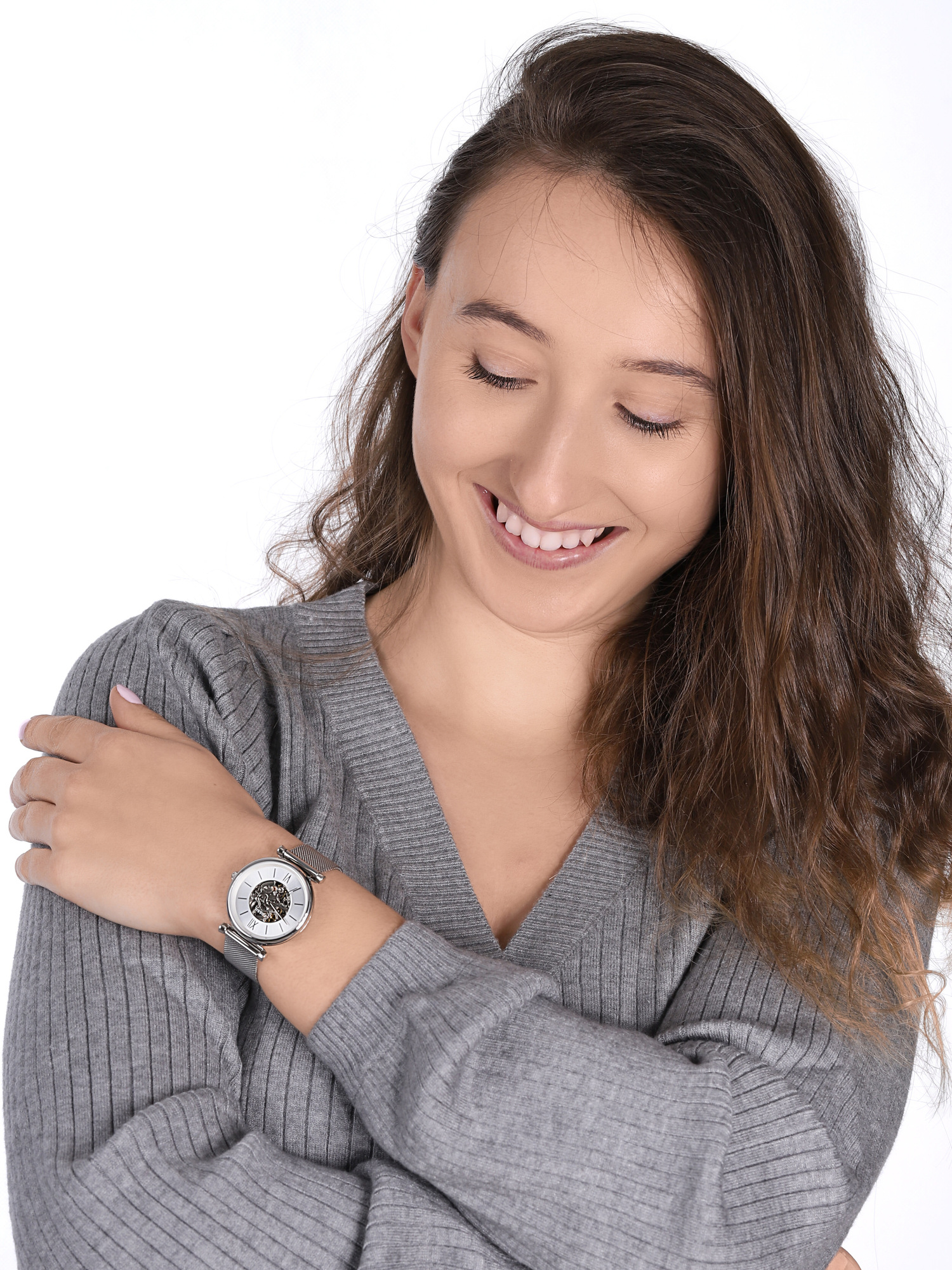 Fossil ME3176 Carlie CARLIE AUTOMATIC zegarek damski klasyczny mineralne - miniatura 2