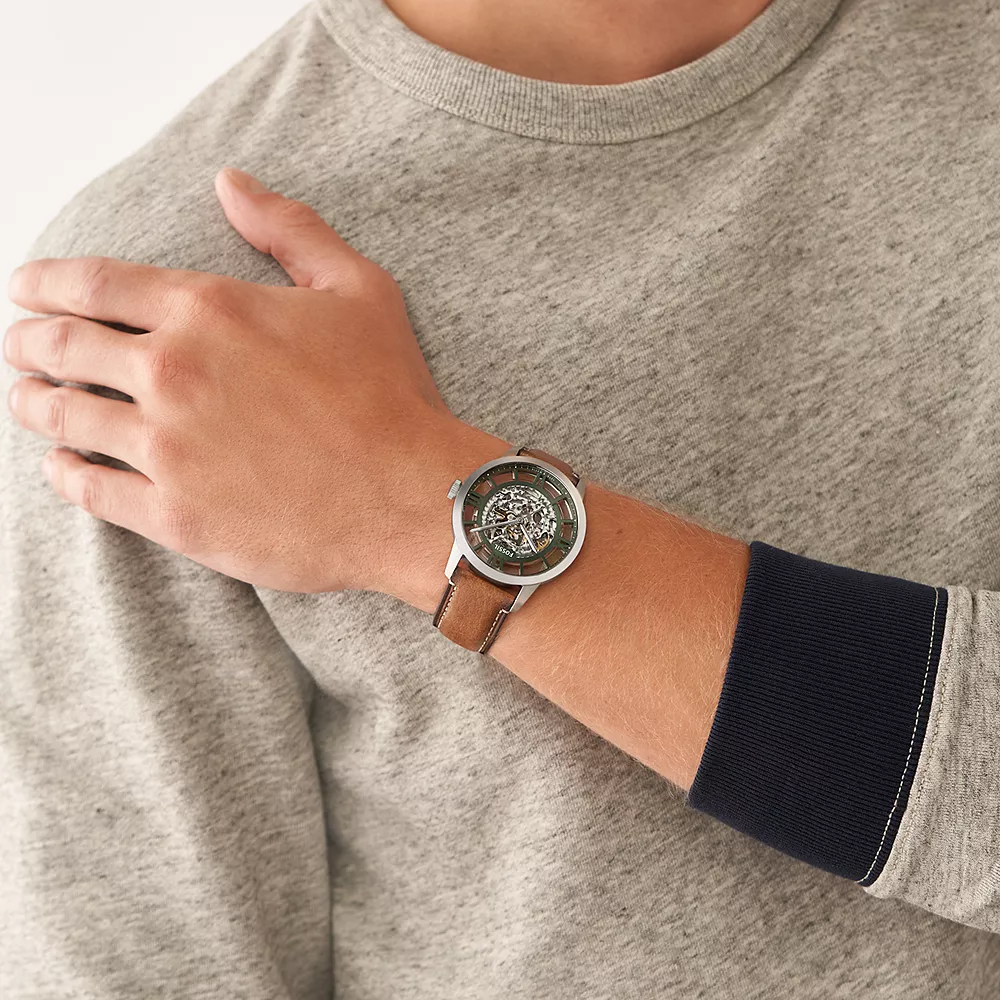 Fossil ME3234 zegarek srebrny fashion-modowy Męskie pasek - miniatura 5