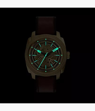 Fossil ME3278 MACHINE AUTOMATIC LITEHIDE LEATHER zegarek klasyczny Męskie - miniatura 9