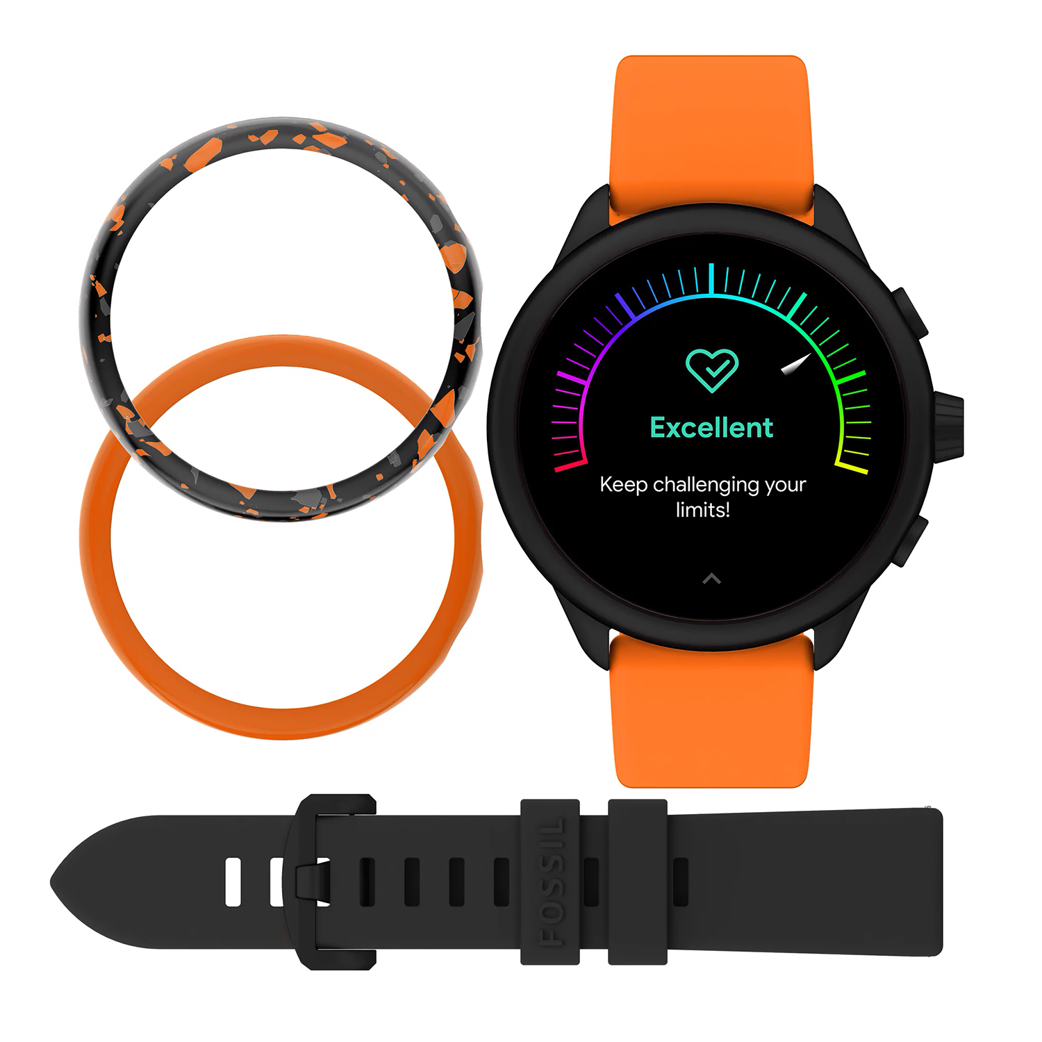 Fossil Smartwatches FTW4074SETR zegarek czarny sportowy Fossil Q pasek - miniatura 11