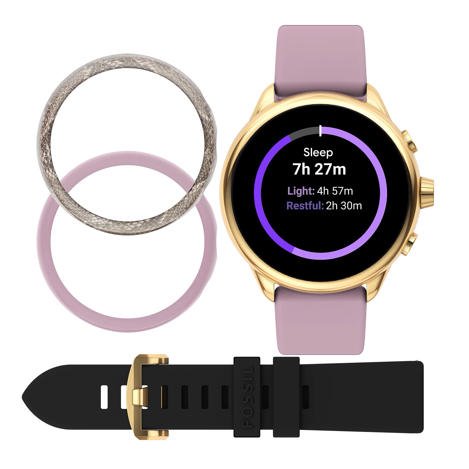 Fossil Smartwatches FTW4075SET Fossil Q sportowy zegarek złoty - miniatura 9