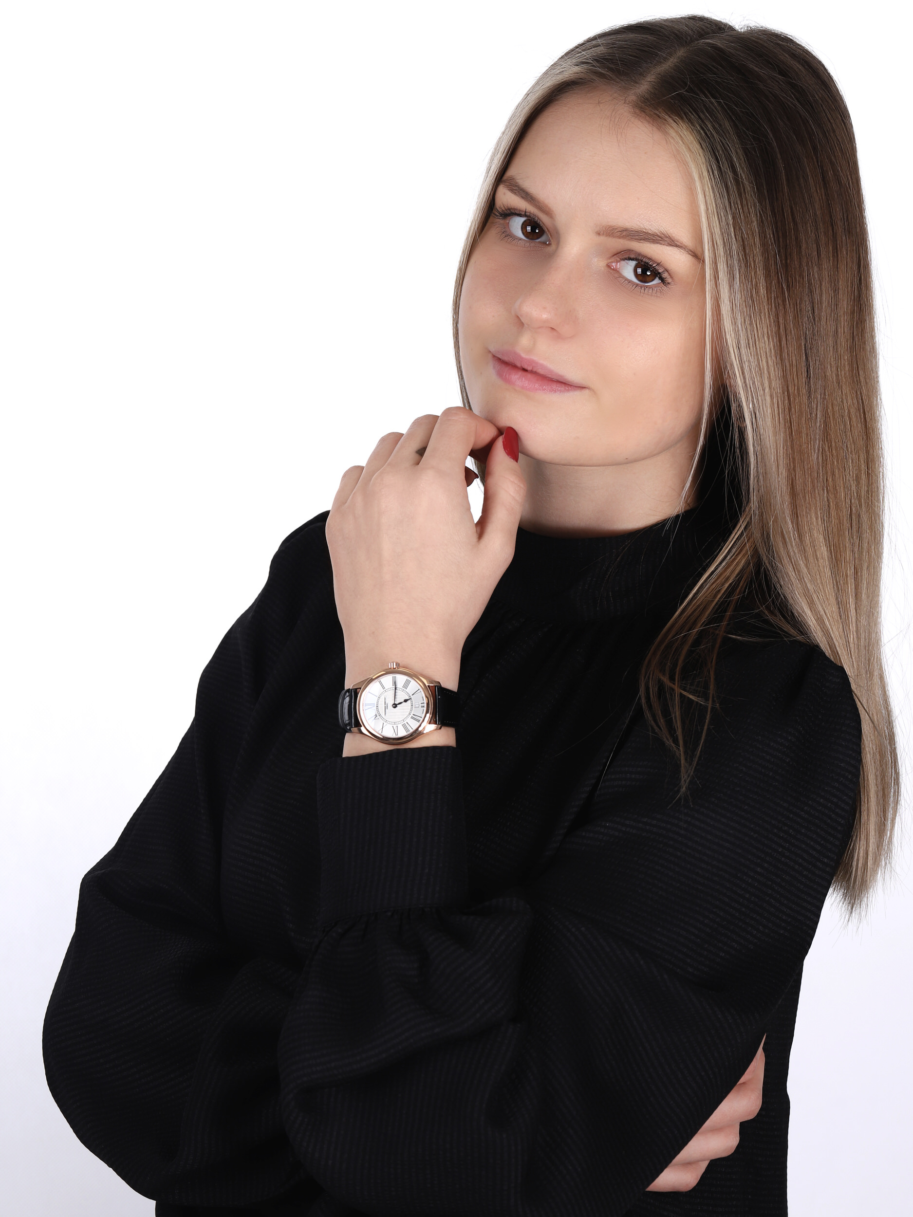 Frederique Constant FC-220MS3B4 Classics CLASSICS LADIES QUARTZ zegarek damski klasyczny szafirowe - miniatura 2