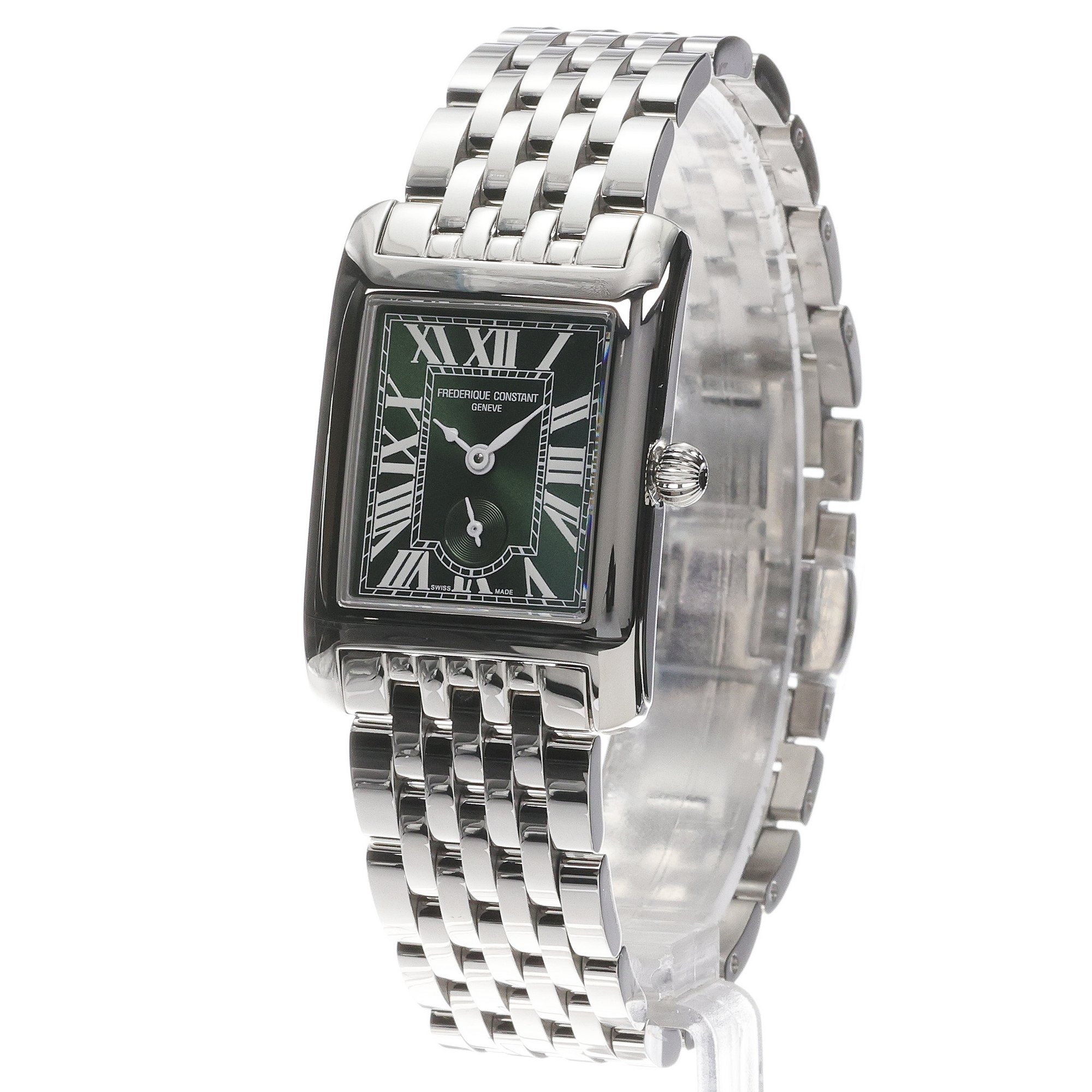 Frederique Constant FC-235GR2C6B Classics Carree Small Seconds Classics klasyczny zegarek srebrny - miniatura 2
