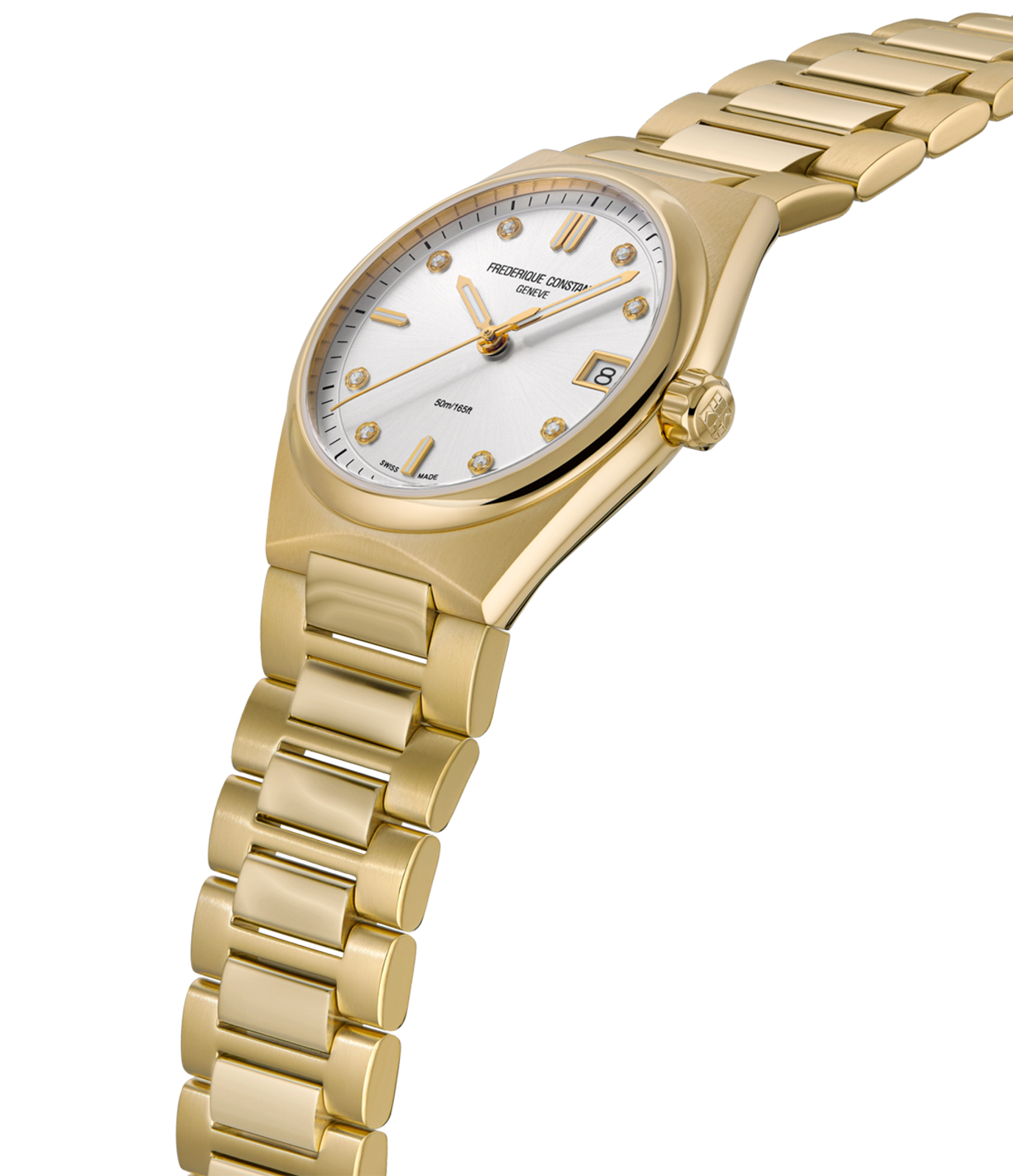 Frederique Constant FC-240VD2NH5B zegarek złoty elegancki Highlife bransoleta - miniatura 4
