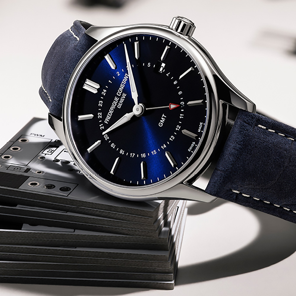 Frederique Constant FC-252NS5B6 zegarek srebrny klasyczny Classics pasek - miniatura 4