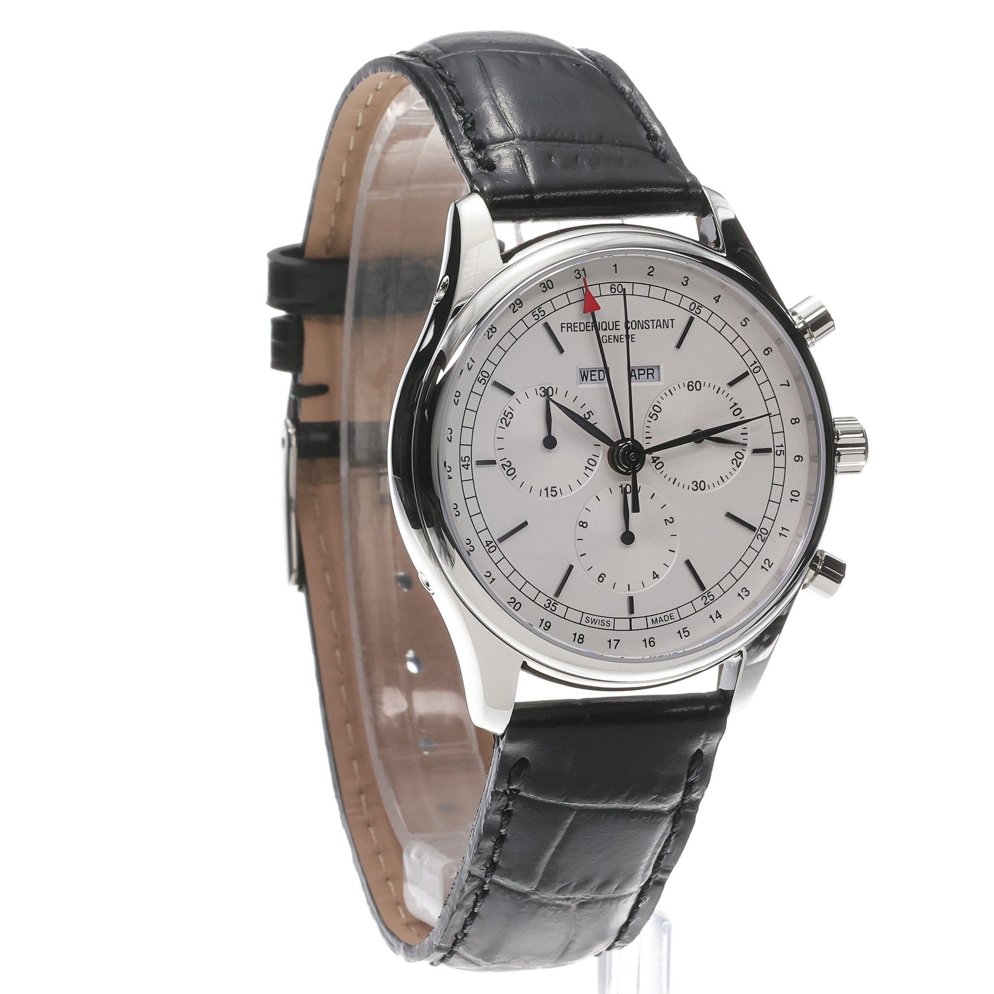 Frederique Constant FC-296SW5B6 CLASSICS QUARTZ CHRONOGRAPH TRIPLE CALENDAR zegarek elegancki Classics - miniatura 3