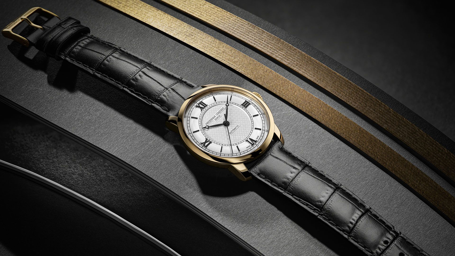 Frederique Constant FC-301S3B5 męski zegarek Classics pasek - miniatura 3