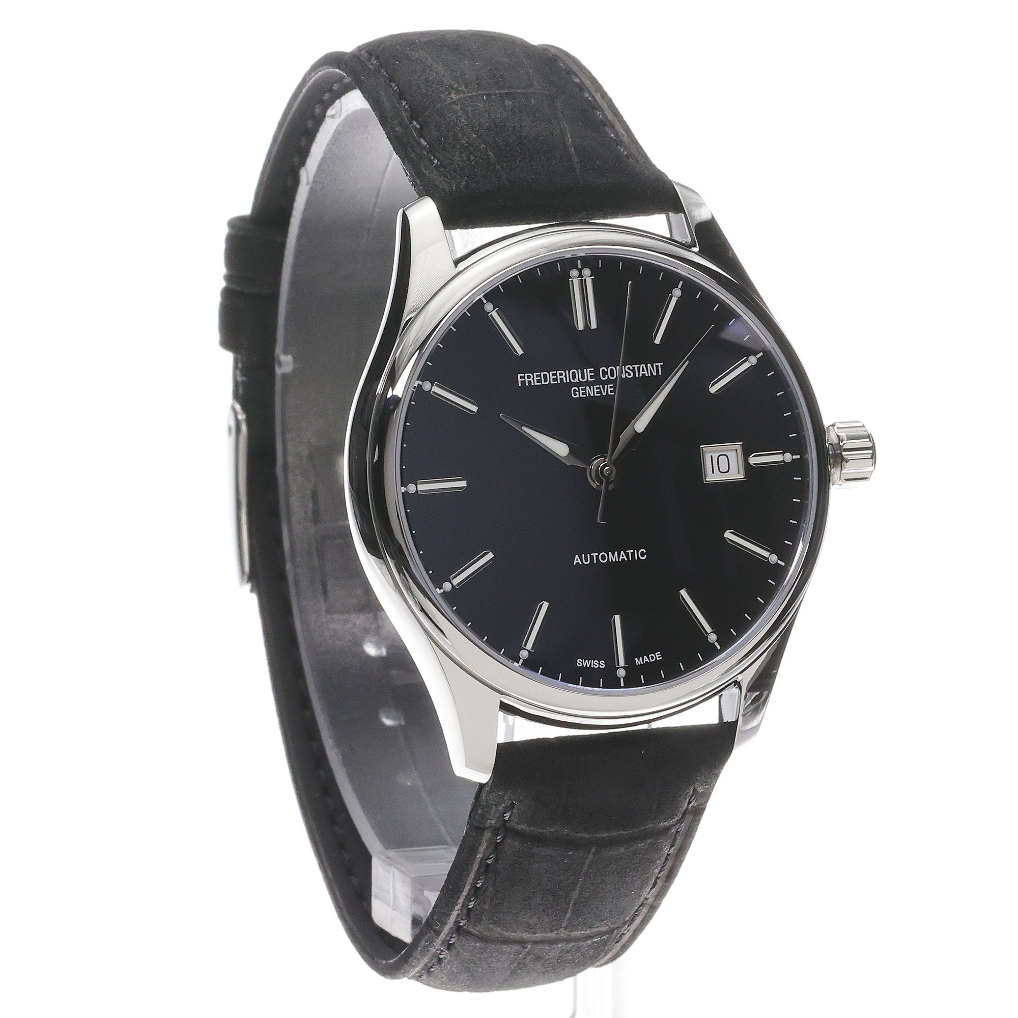Frederique Constant FC-303NB5B6 zegarek srebrny klasyczny Classics pasek - miniatura 3