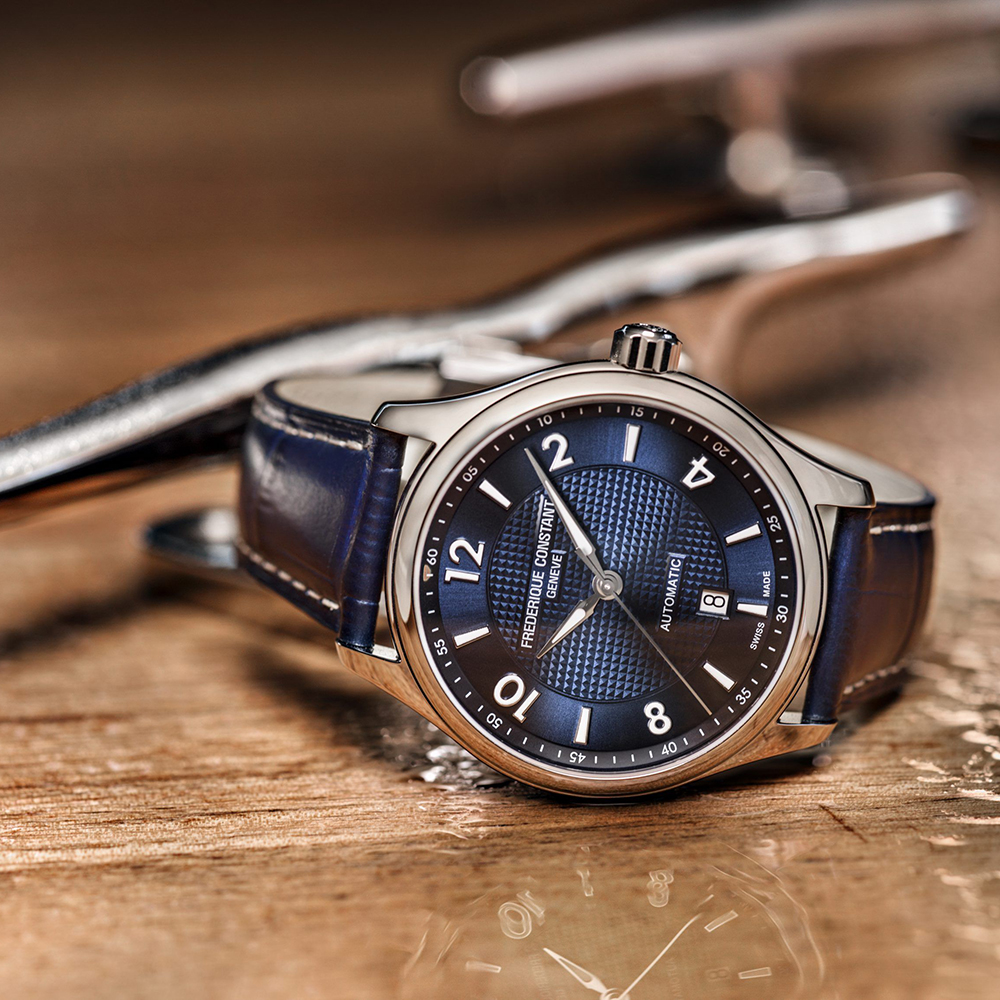 Frederique Constant FC-303RMN5B6 męski zegarek Runabout pasek - miniatura 5