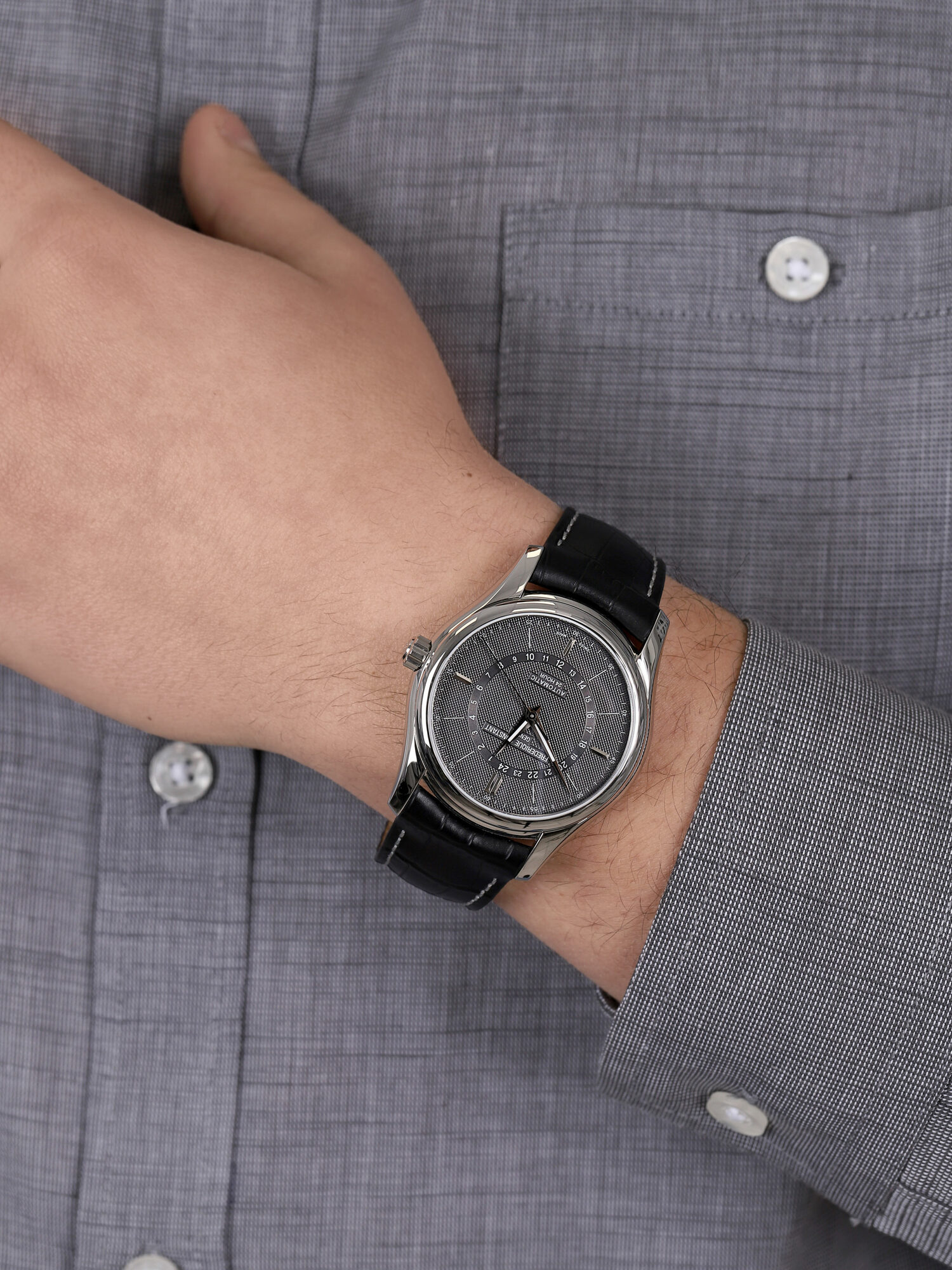 Frederique Constant FC-332DG6B6 męski zegarek Classics pasek - miniatura 3