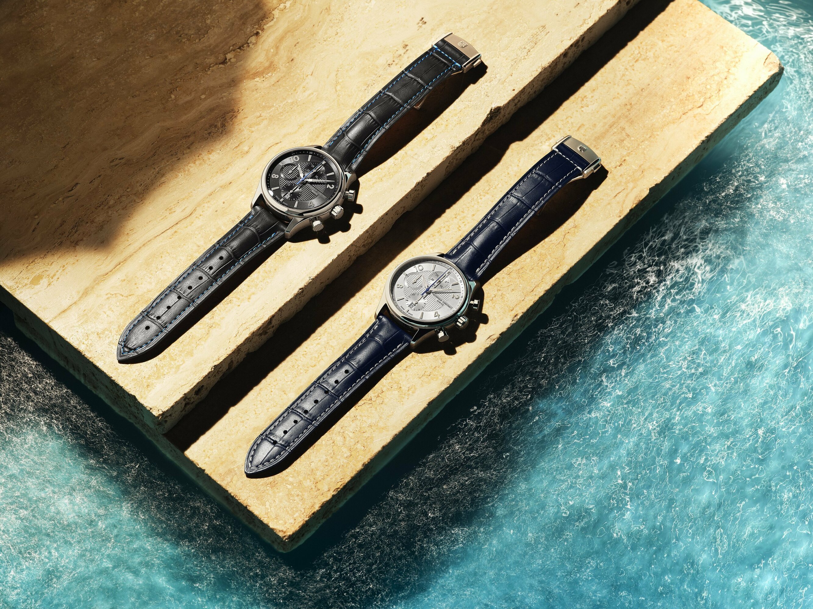 Frederique Constant FC-392RMG5B6 zegarek srebrny klasyczny Runabout pasek - miniatura 5