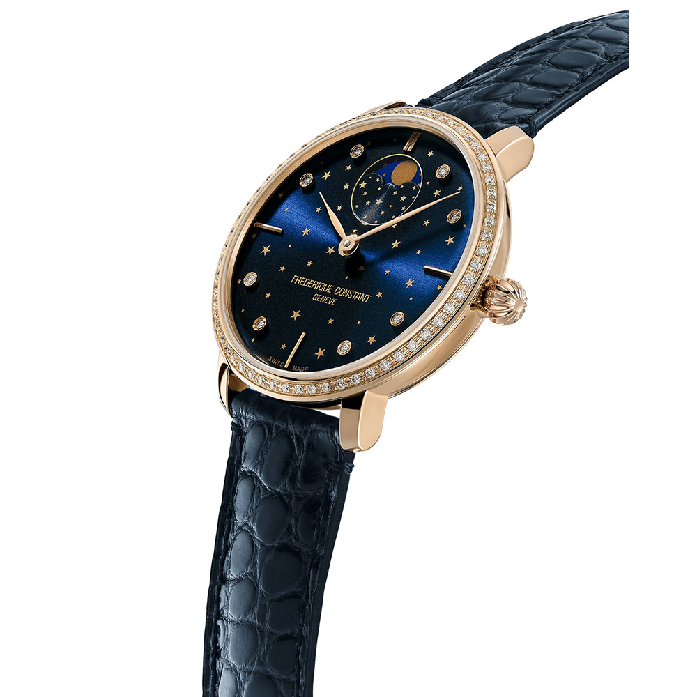Frederique Constant FC-701NSD3SD4 SLIMLINE MOONPHASE STARS MANUFACTURE zegarek klasyczny Manufacture - miniatura 2