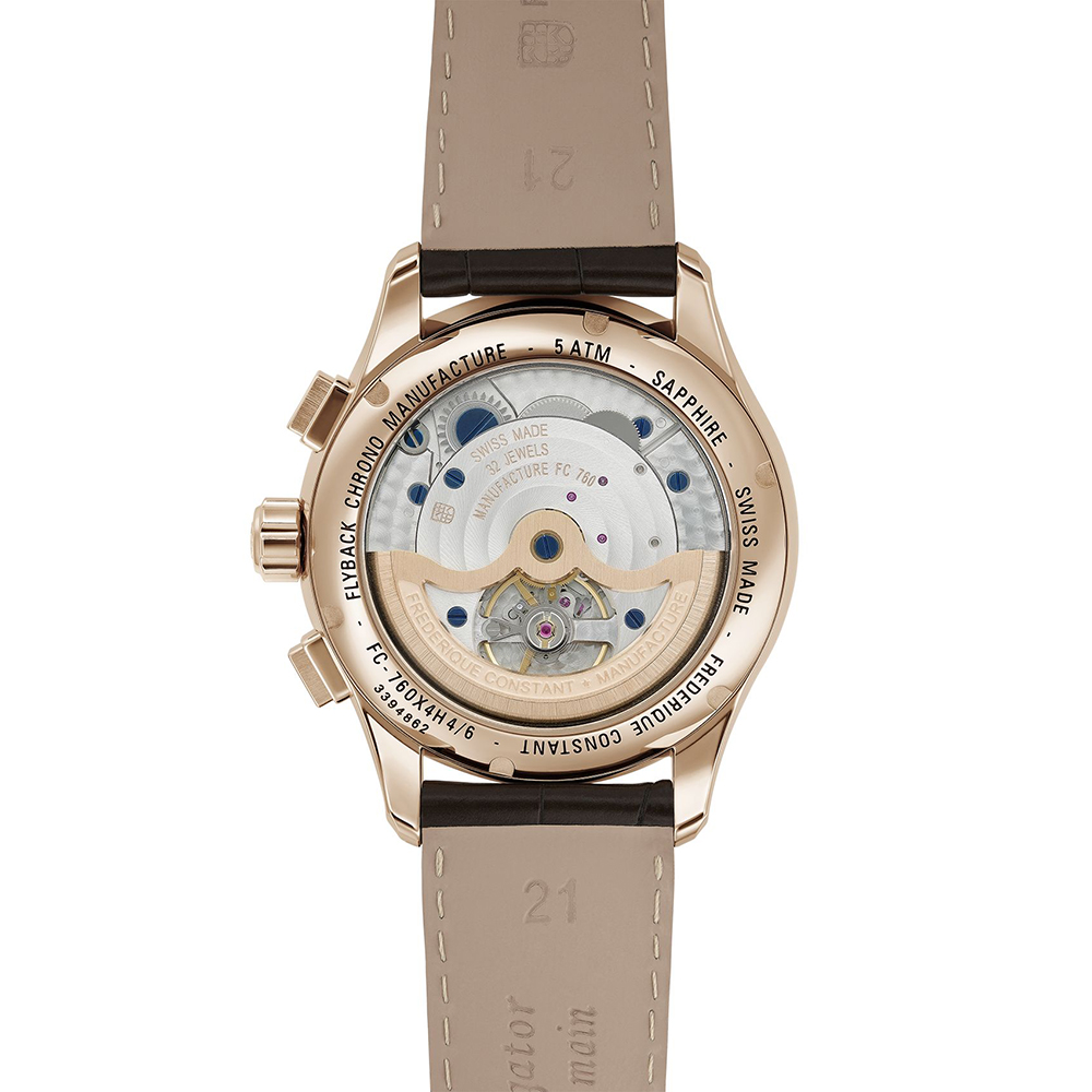 Frederique Constant FC-760V4H4 zegarek srebrny klasyczny Manufacture pasek - miniatura 3