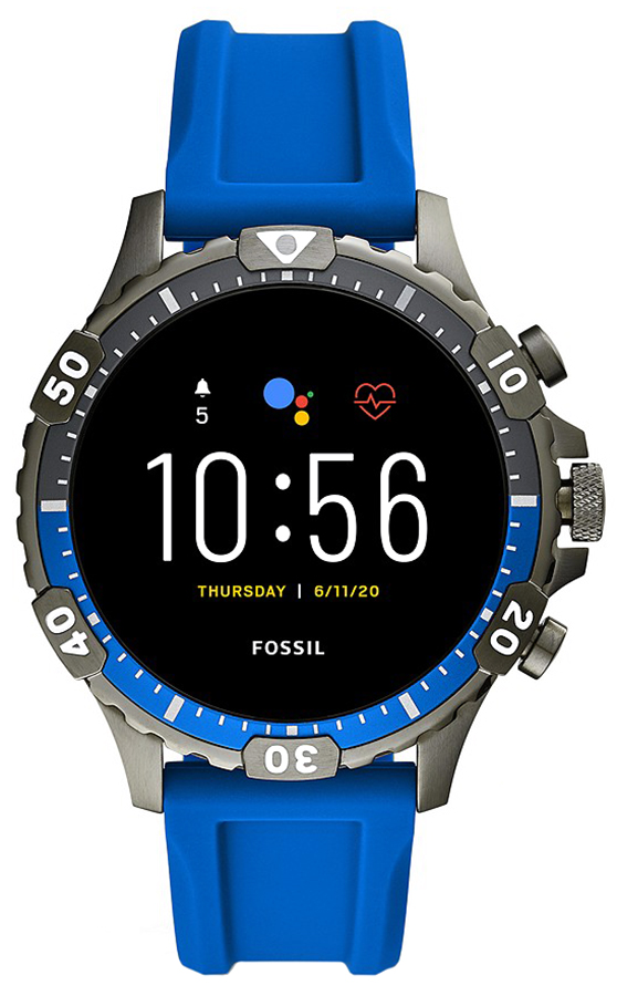 Fossil Smartwatches GEN 5 SMARTWATCH GARRETT HR BLUE FTW4042