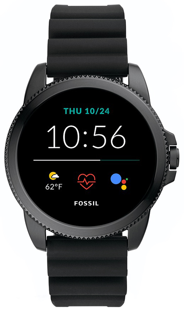 Fossil Smartwatches GEN 5E SMARTWATCH - BLACK SILICONE FTW4047