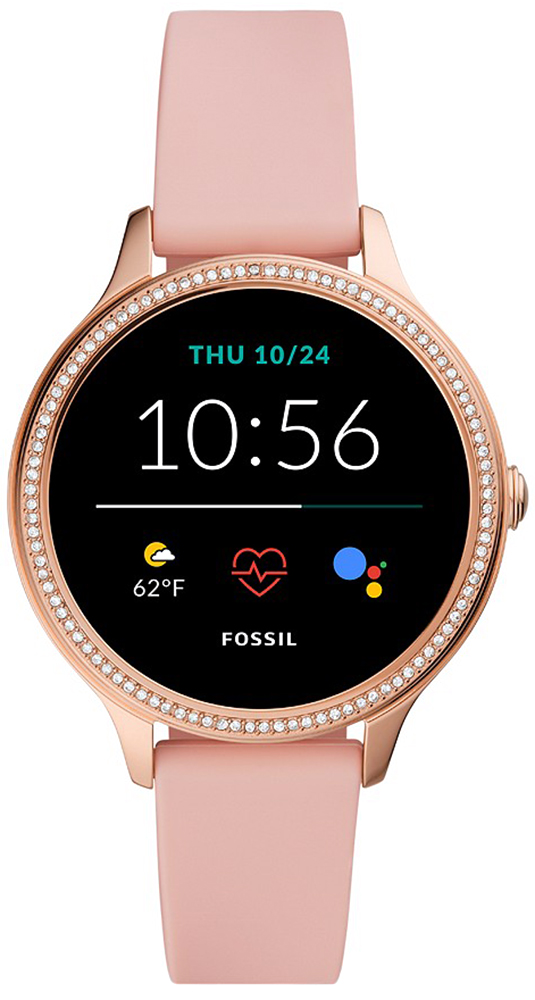 Fossil Smartwatches GEN 5E SMARTWATCH - BLUSH SILICONE FTW6066