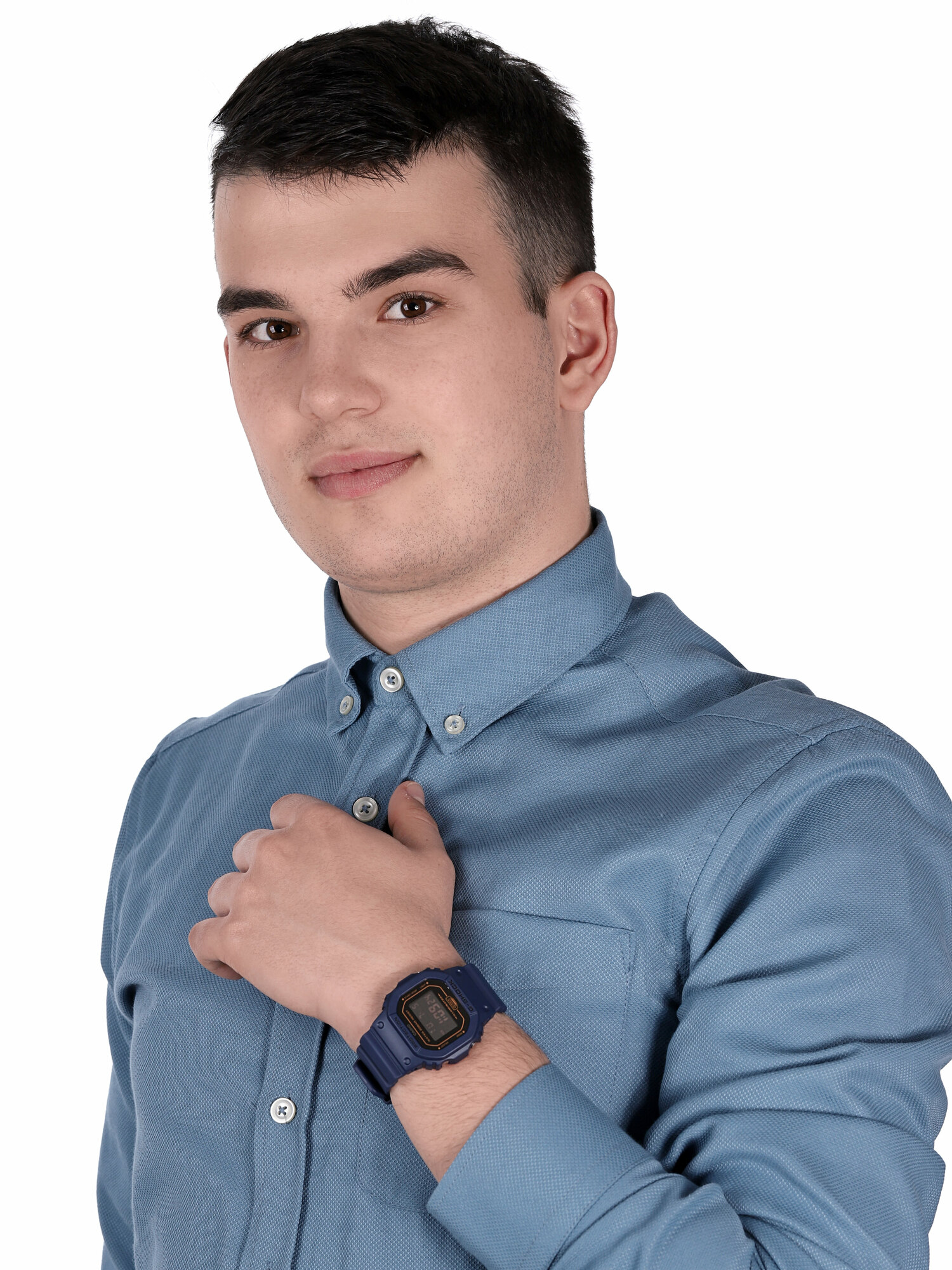 G-SHOCK DW-5600BBM-2ER zegarek niebieski sportowy G-SHOCK Original pasek - miniatura 2