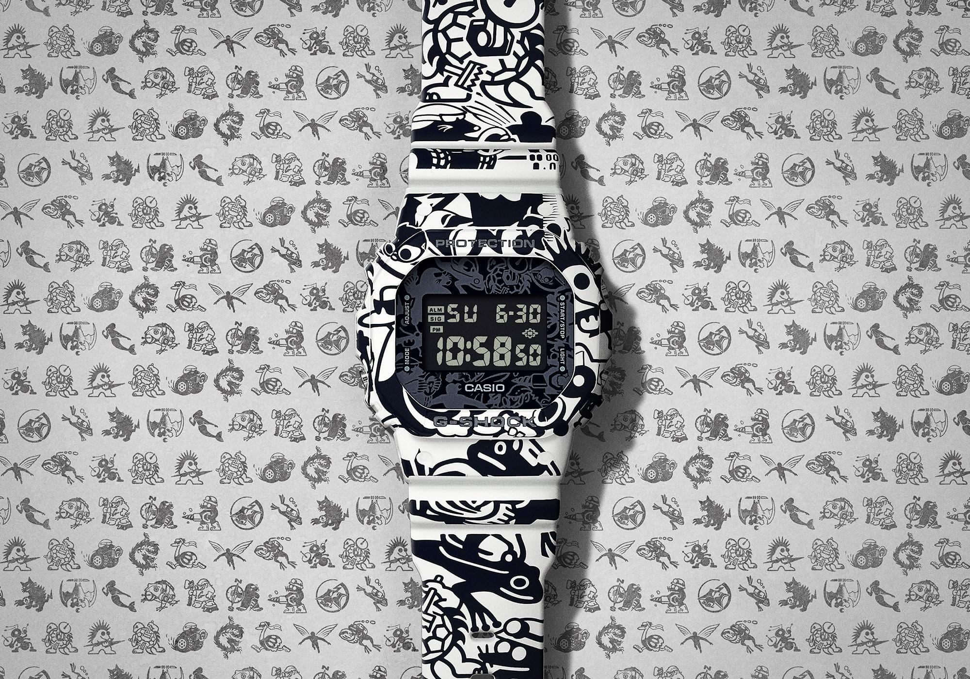 G-SHOCK DW-5600GU-7ER zegarek czarny sportowy G-SHOCK pasek - miniatura 3