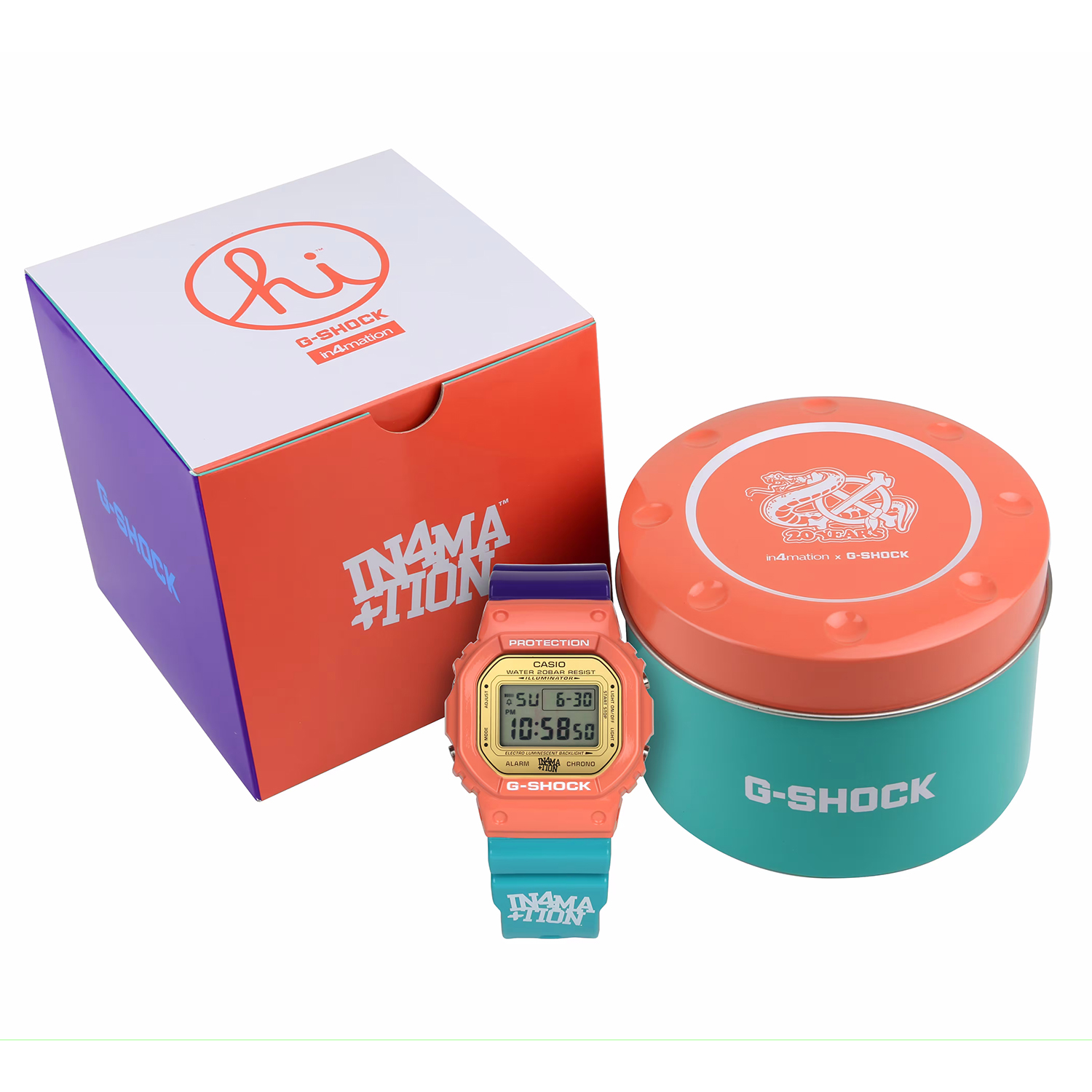 G-SHOCK DW-5600IN4M23-4ER G-SHOCK Original zegarek męski sportowy mineralne - miniatura 8