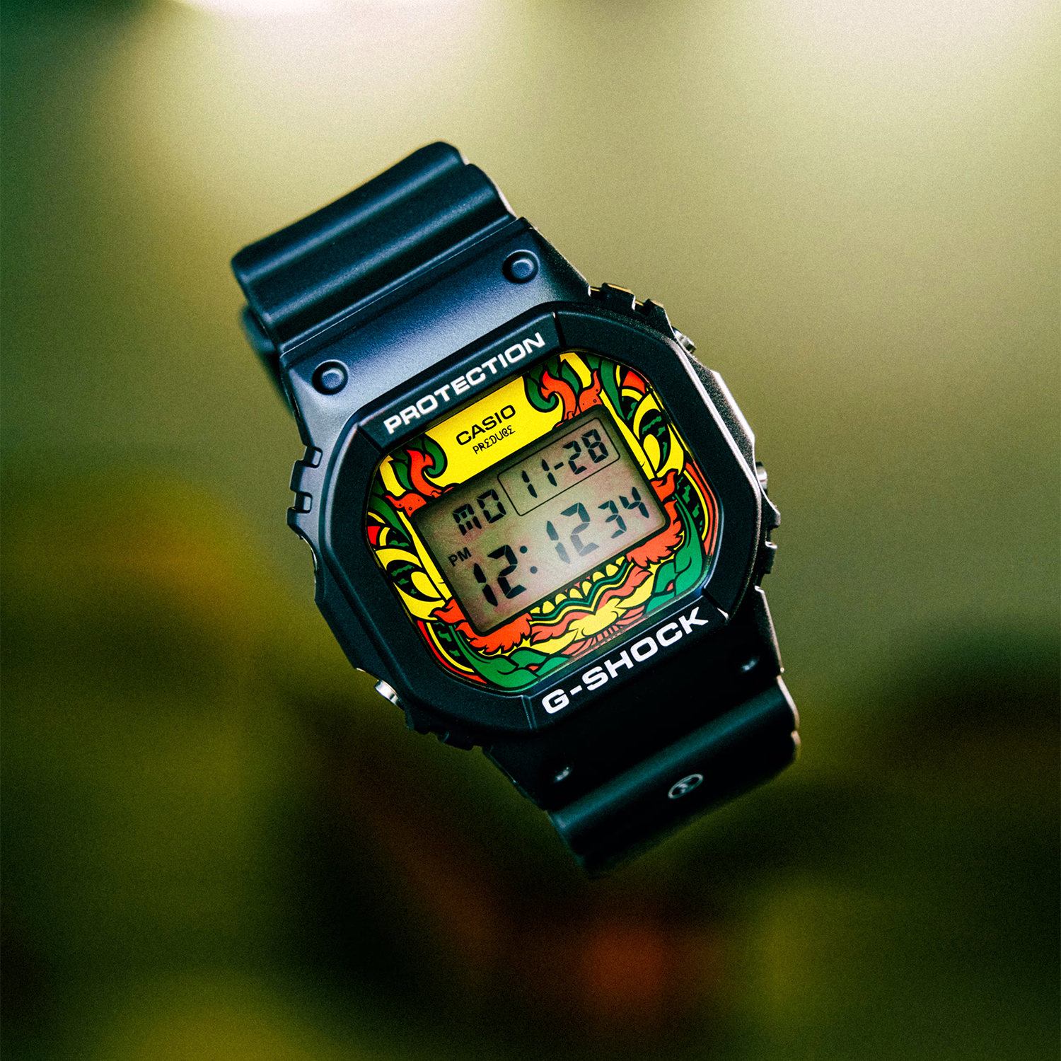 G-SHOCK DW-5600PRE22-1ER zegarek czarny sportowy G-SHOCK pasek - miniatura 5