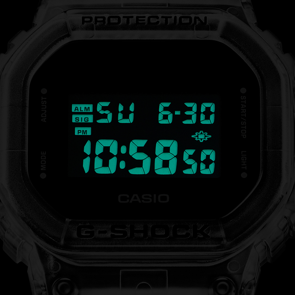 G-Shock DW-5600SKE-7ER zegarek męski sportowy G-Shock pasek
