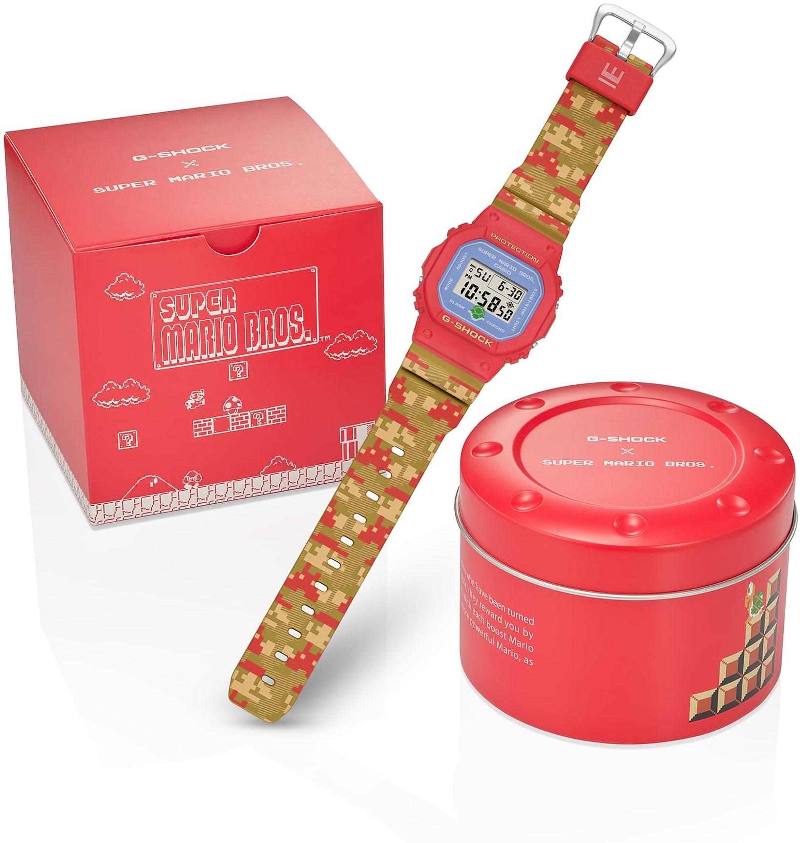 G-SHOCK DW-5600SMB-4ER G-SHOCK Super Mario Brothers zegarek męski sportowy mineralne