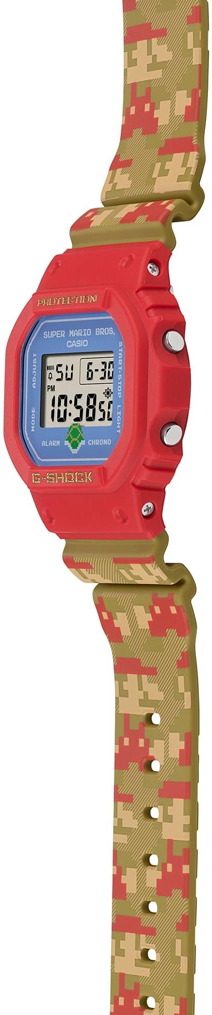 G-SHOCK DW-5600SMB-4ER zegarek czerwony sportowy G-SHOCK pasek