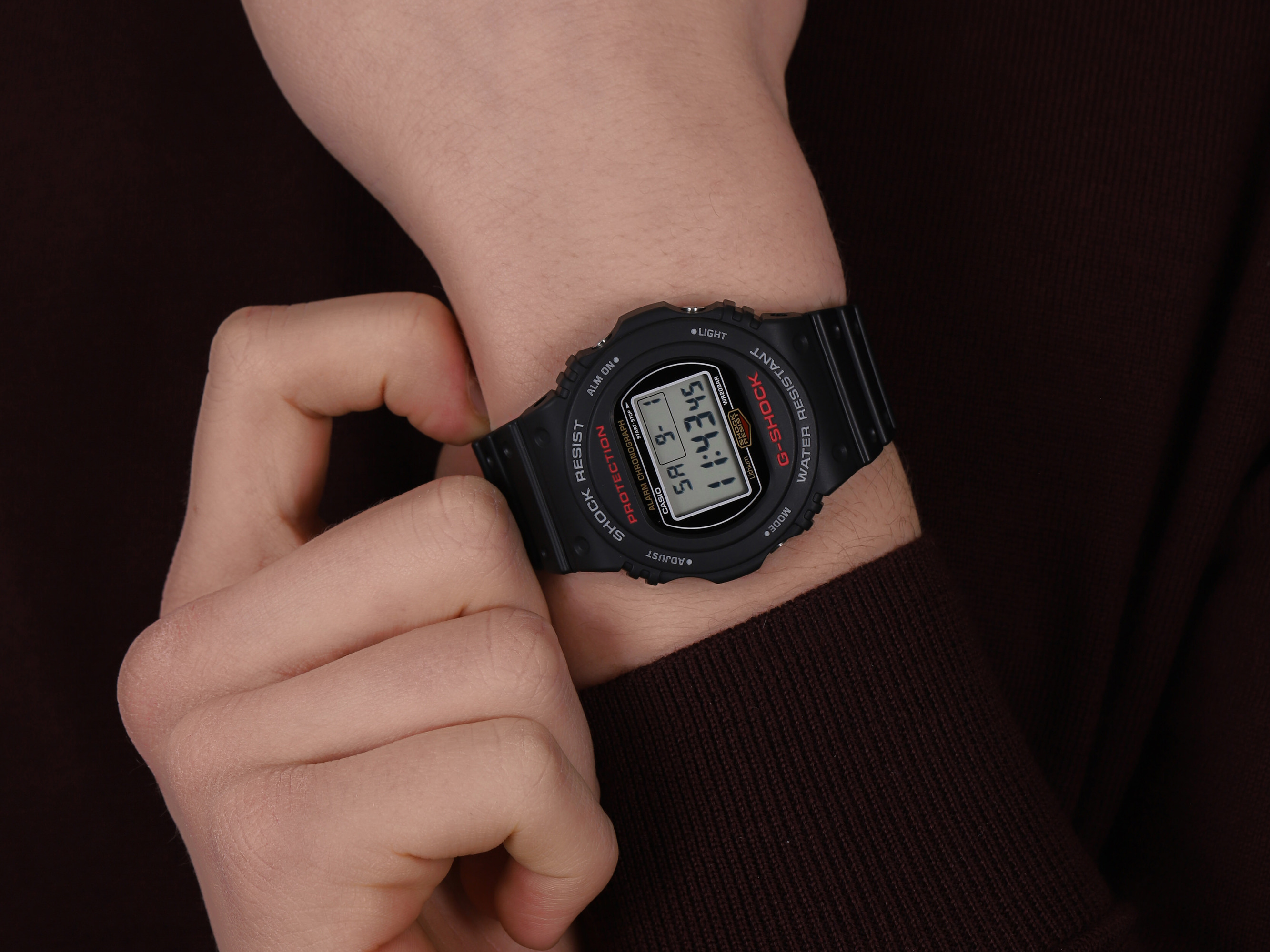 G-Shock DW-5750E-1ER męski zegarek G-Shock pasek