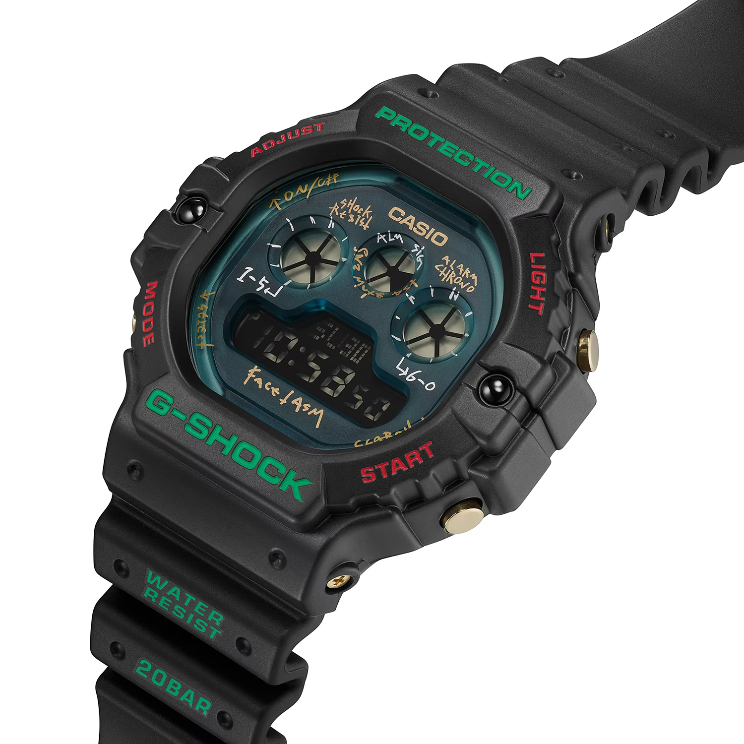 G-SHOCK DW-5900FA-1ER G-SHOCK FACETASM G-SHOCK Original zegarek czarny - miniatura 5
