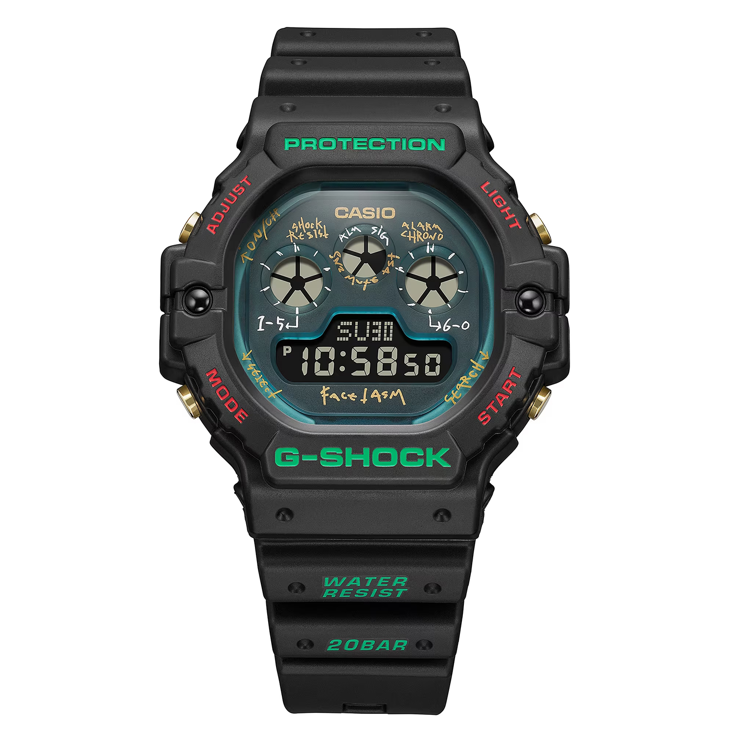 G-SHOCK DW-5900FA-1ER zegarek męski G-SHOCK Original czarny - miniatura 2