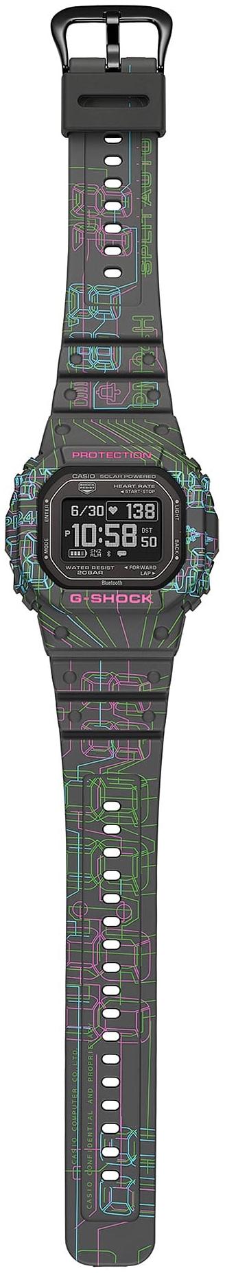 G-SHOCK DW-H5600EX-1ER G-SQUAD MOVE SQUARE BLUETOOTH zegarek sportowy G-SHOCK G-SQUAD - miniatura 5