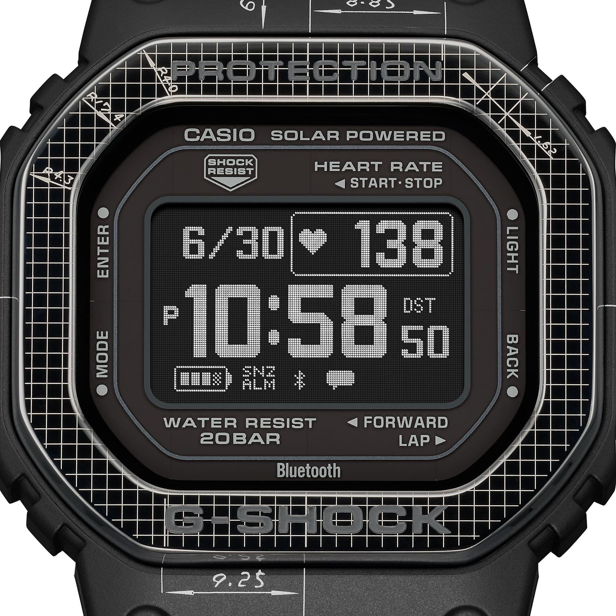 G-SHOCK DW-H5600EX-1ER G-SQUAD MOVE SQUARE BLUETOOTH zegarek sportowy G-SHOCK G-SQUAD - miniatura 7