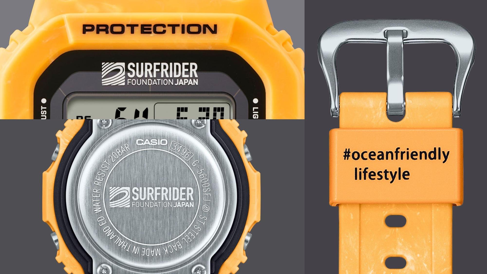 G-SHOCK G-5600SFJ-9ER G-SHOCK Limited Surfrider Foundation Japan zegarek męski sportowy mineralne - miniatura 10
