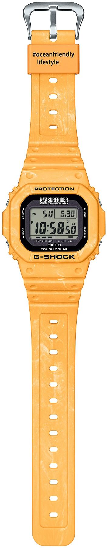 G-SHOCK G-5600SFJ-9ER zegarek pomarańczowy sportowy G-SHOCK pasek - miniatura 5