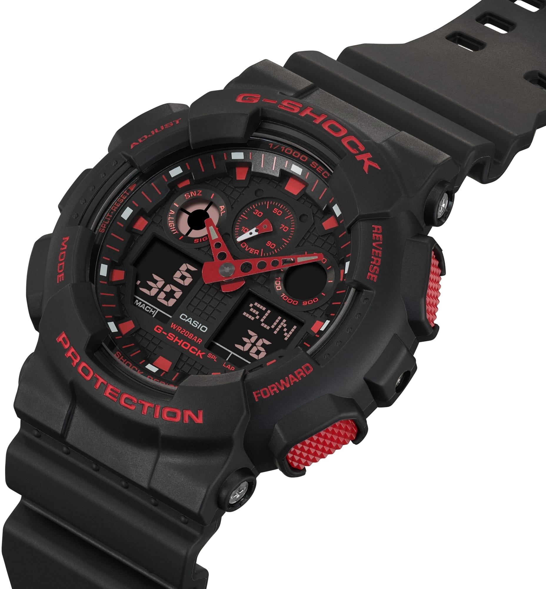 G-SHOCK GA-100BNR-1AER G-Shock Red Spirit Series zegarek sportowy G-SHOCK Original - miniatura 6