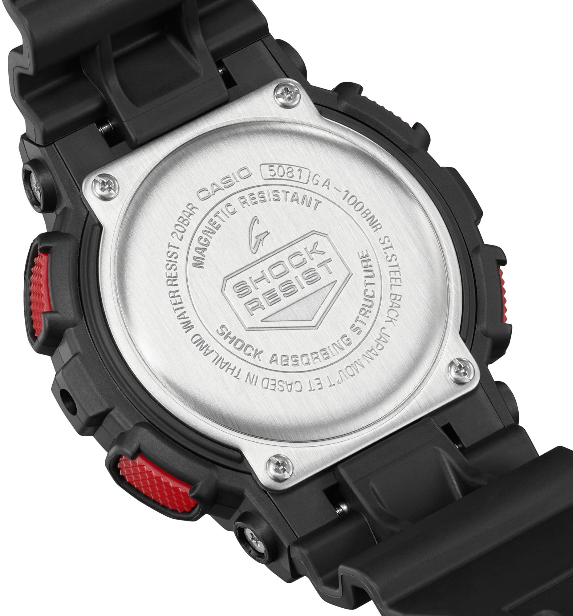 G-SHOCK GA-100BNR-1AER G-Shock Red Spirit Series zegarek sportowy G-SHOCK Original - miniatura 8