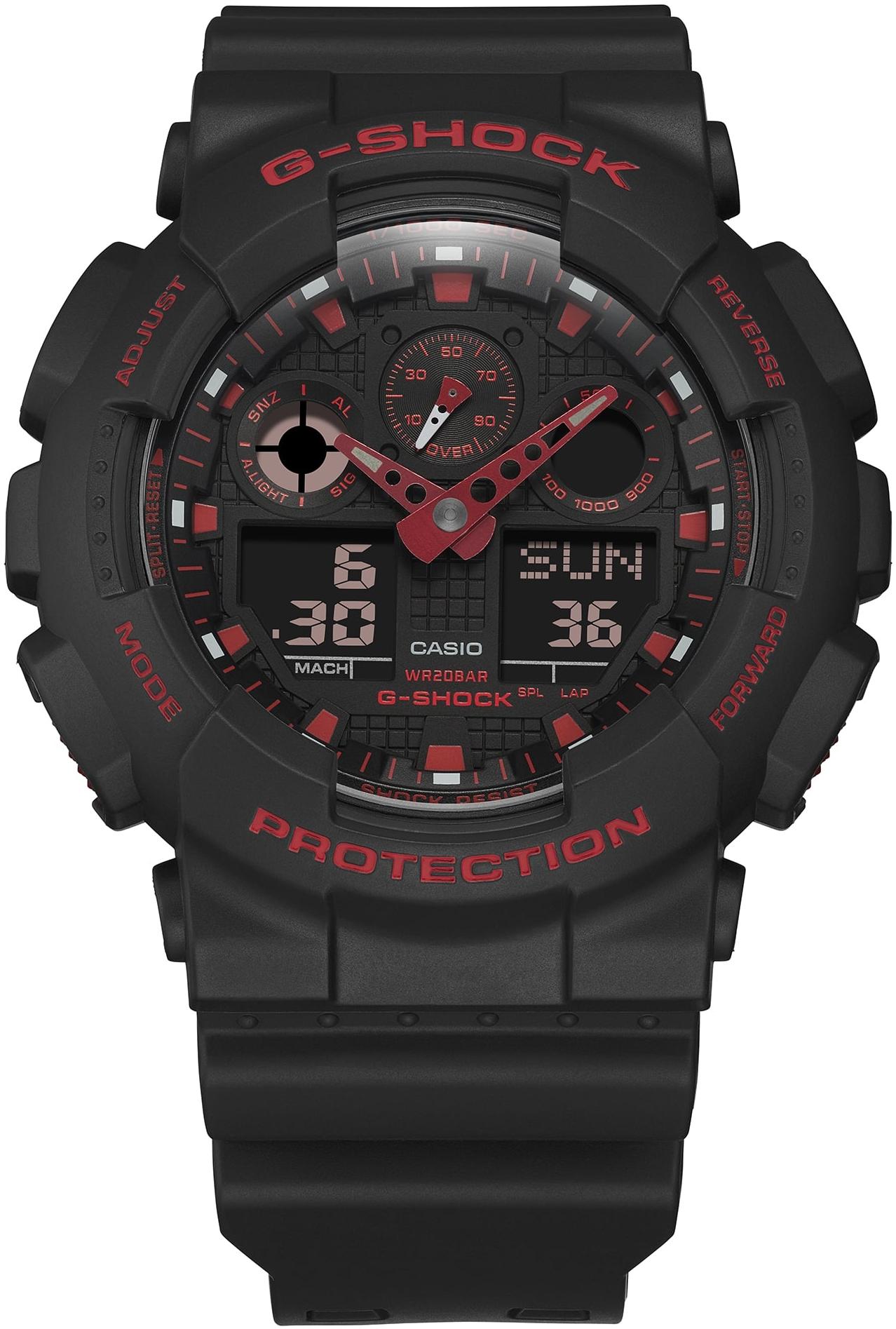 G-SHOCK GA-100BNR-1AER męski zegarek G-SHOCK Original pasek - miniatura 3