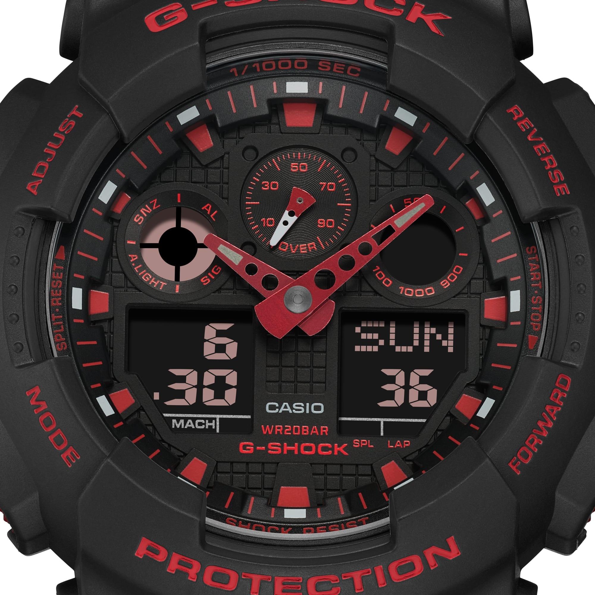 G-SHOCK GA-100BNR-1AER męski zegarek G-SHOCK Original pasek - miniatura 5
