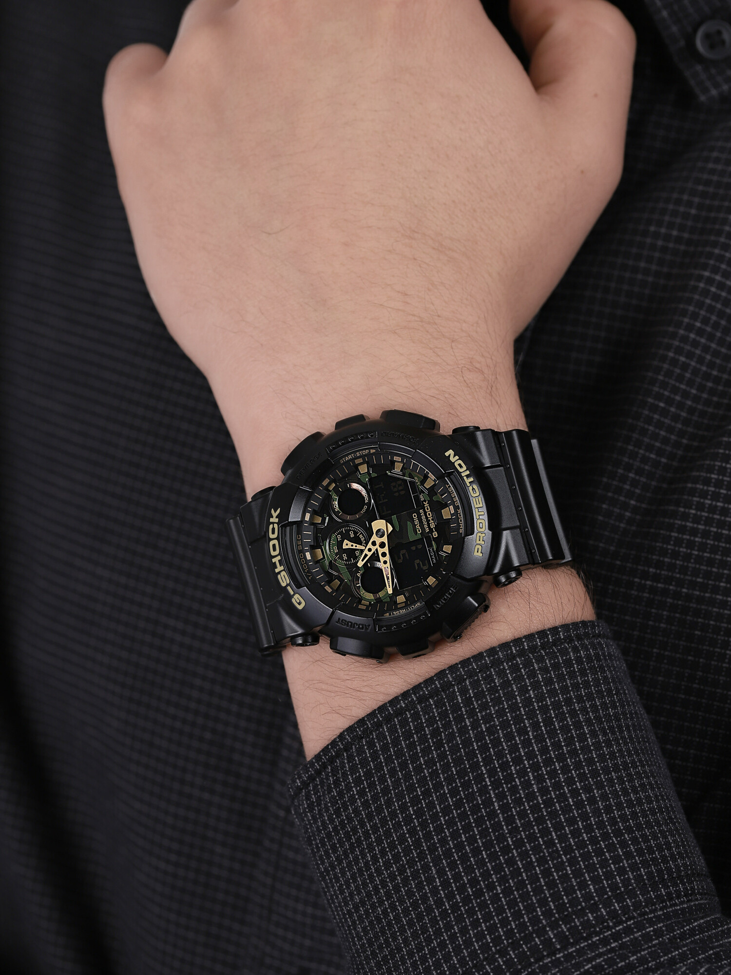 G-SHOCK GA-100CF-1A9ER zegarek sportowy G-SHOCK Original
