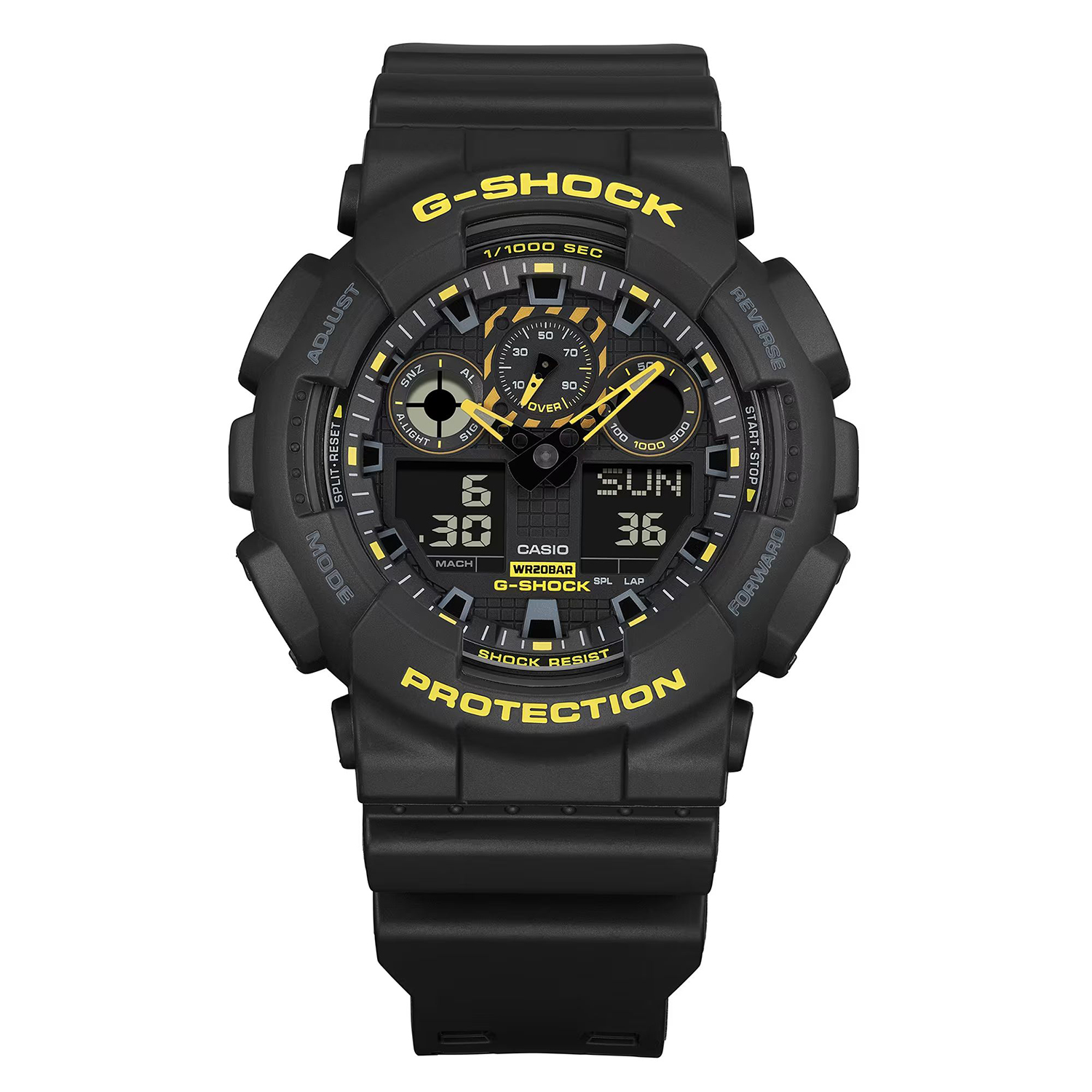 G-SHOCK GA-100CY-1AER G-SHOCK CAUTION YELLOW SERIES zegarek sportowy G-SHOCK Original - miniatura 2