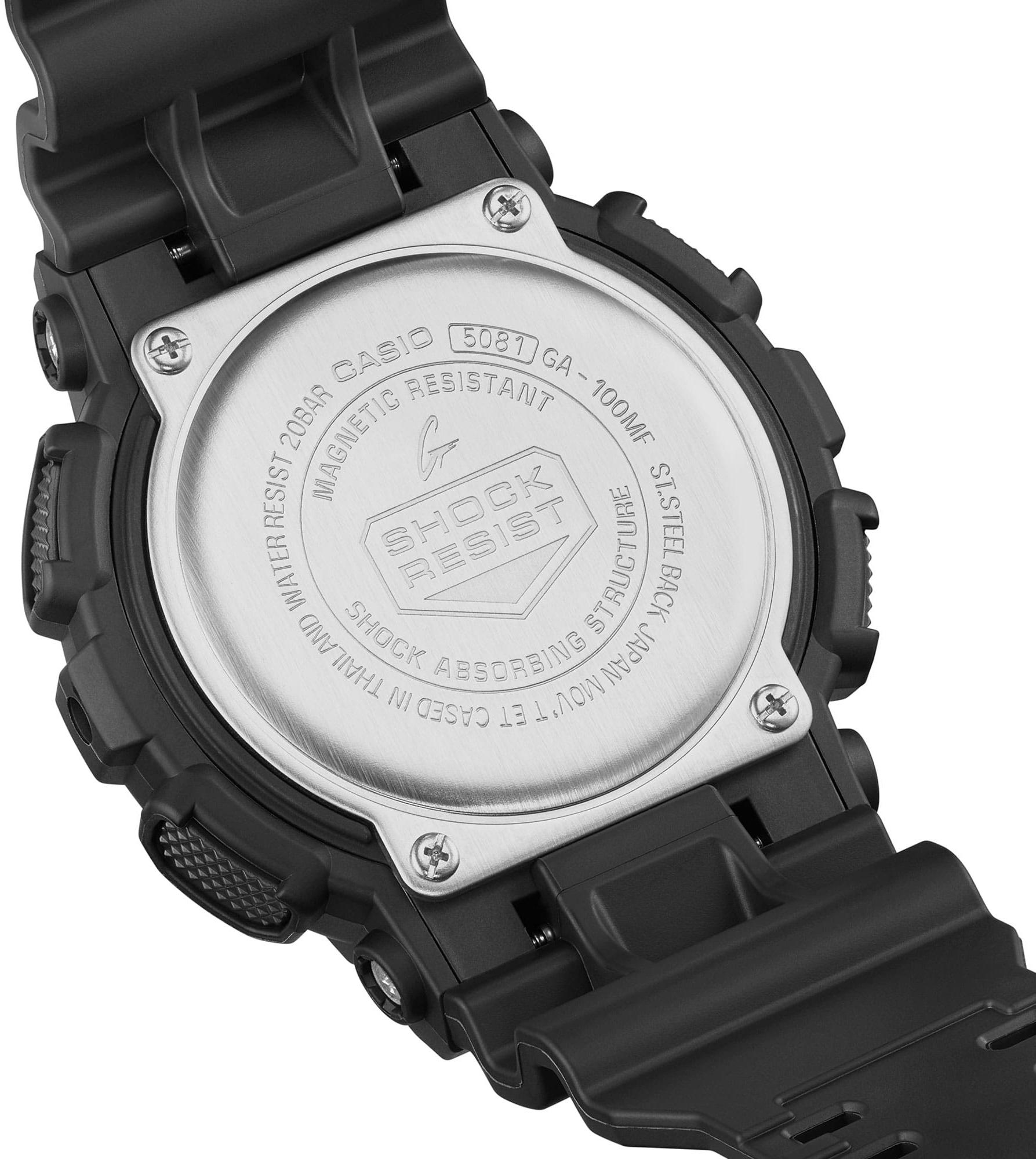 G-SHOCK GA-100MF-1AER zegarek czarny sportowy G-SHOCK Original pasek