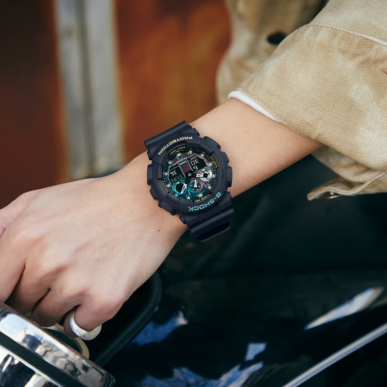 G-SHOCK GA-100RC-1AER męski zegarek G-SHOCK Original pasek - miniatura 3