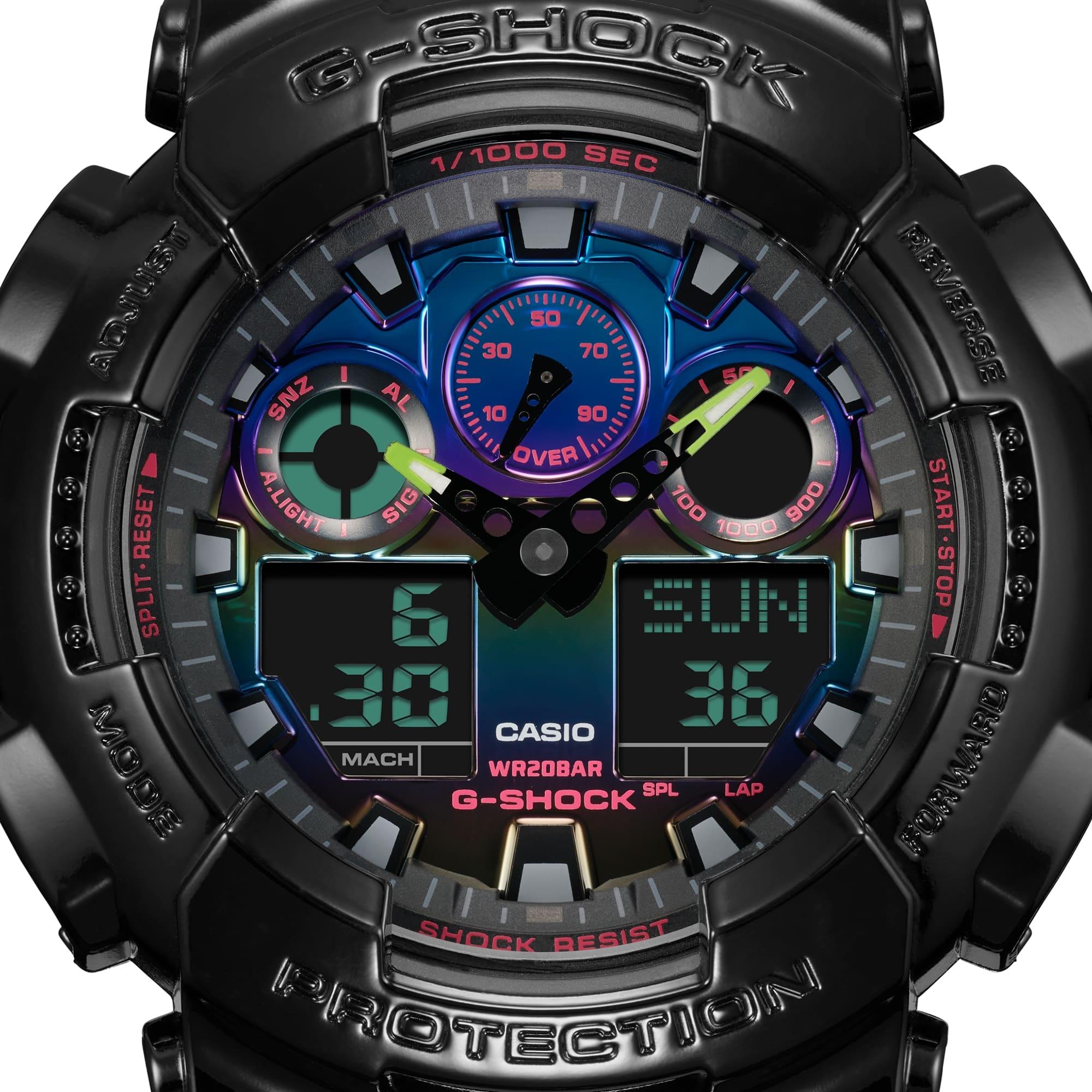 G-SHOCK GA-100RGB-1AER zegarek sportowy G-SHOCK Original - miniatura 3