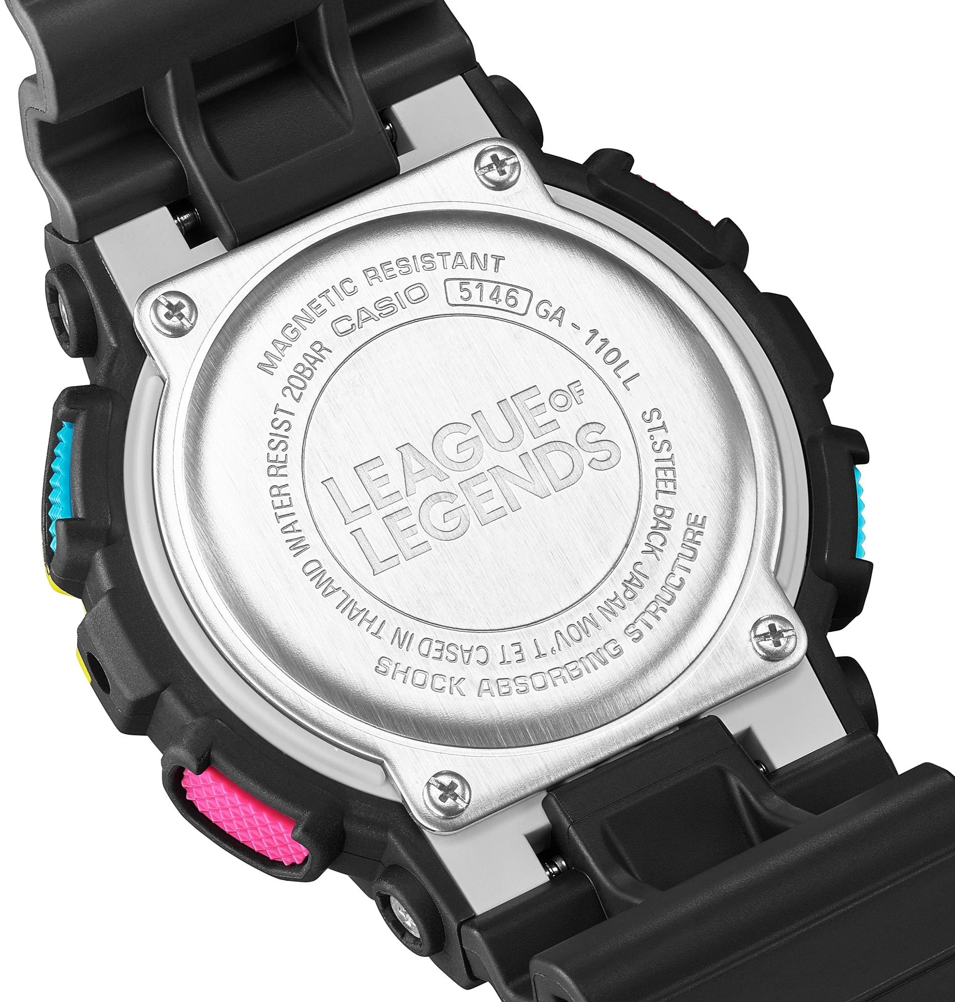 G-SHOCK GA-110LL-1AER G-SHOCK x RIOT GAMES LEAGUE OF LEGENDS zegarek sportowy G-SHOCK Original - miniatura 7