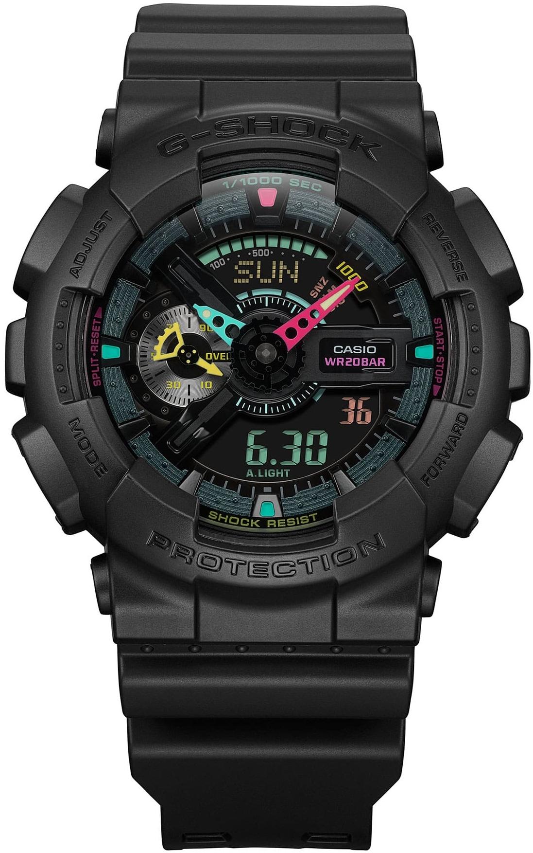 G-SHOCK GA-110MF-1AER G-SHOCK MULTI-FLUORESCENT ACCENTS zegarek sportowy G-SHOCK Original - miniatura 2