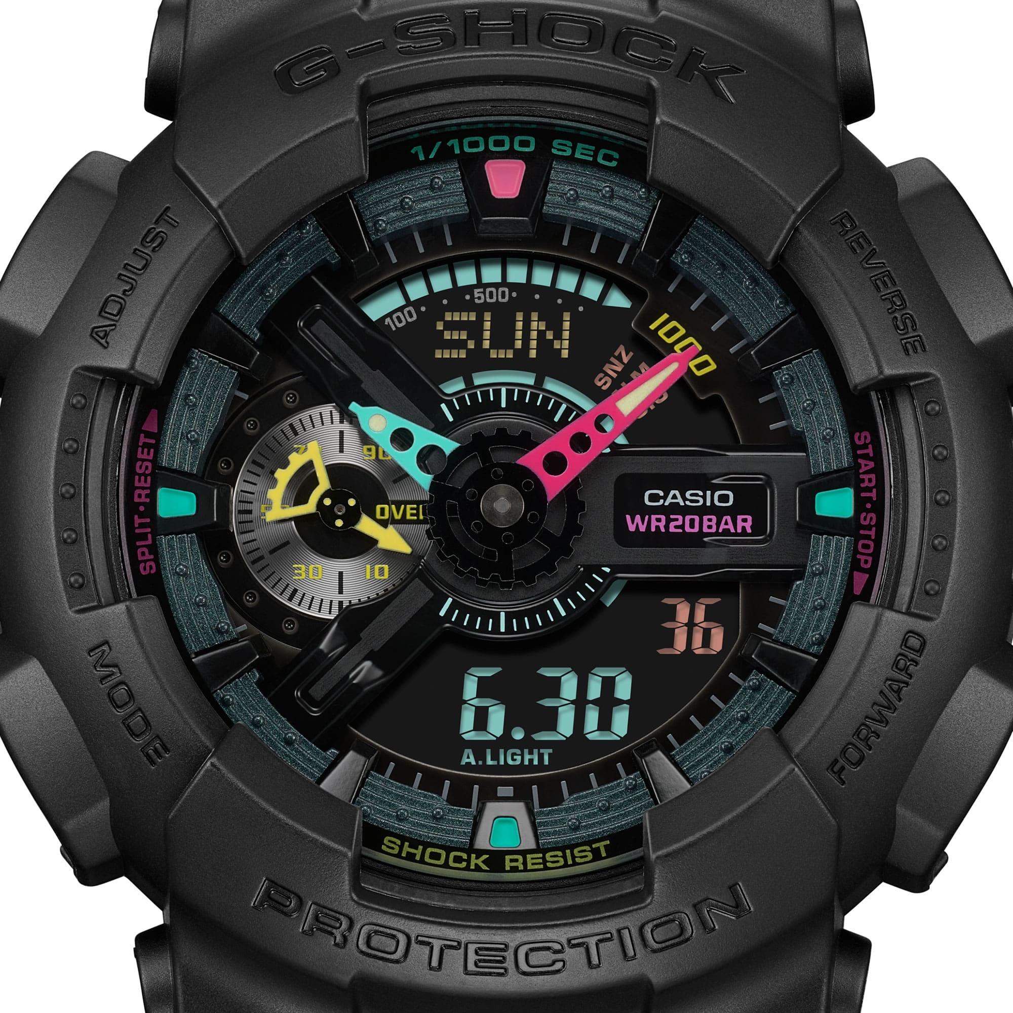 G-SHOCK GA-110MF-1AER G-SHOCK MULTI-FLUORESCENT ACCENTS zegarek sportowy G-SHOCK Original - miniatura 4