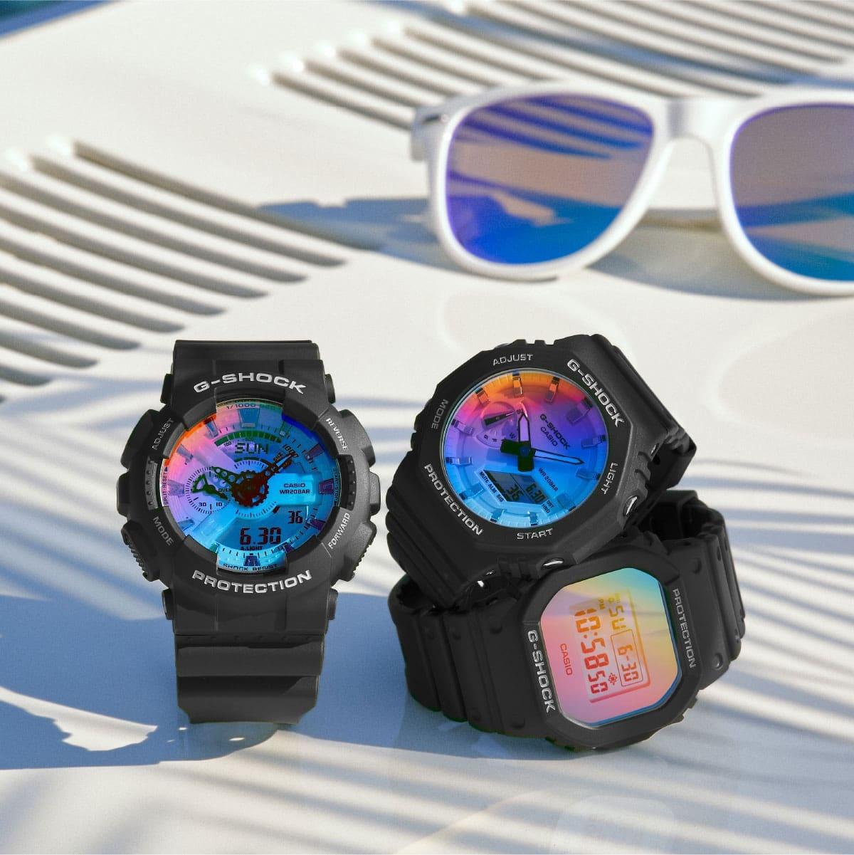 G-SHOCK GA-110SR-1AER G-SHOCK IRIDESCENT COLORS G-SHOCK sportowy zegarek czarny - miniatura 10