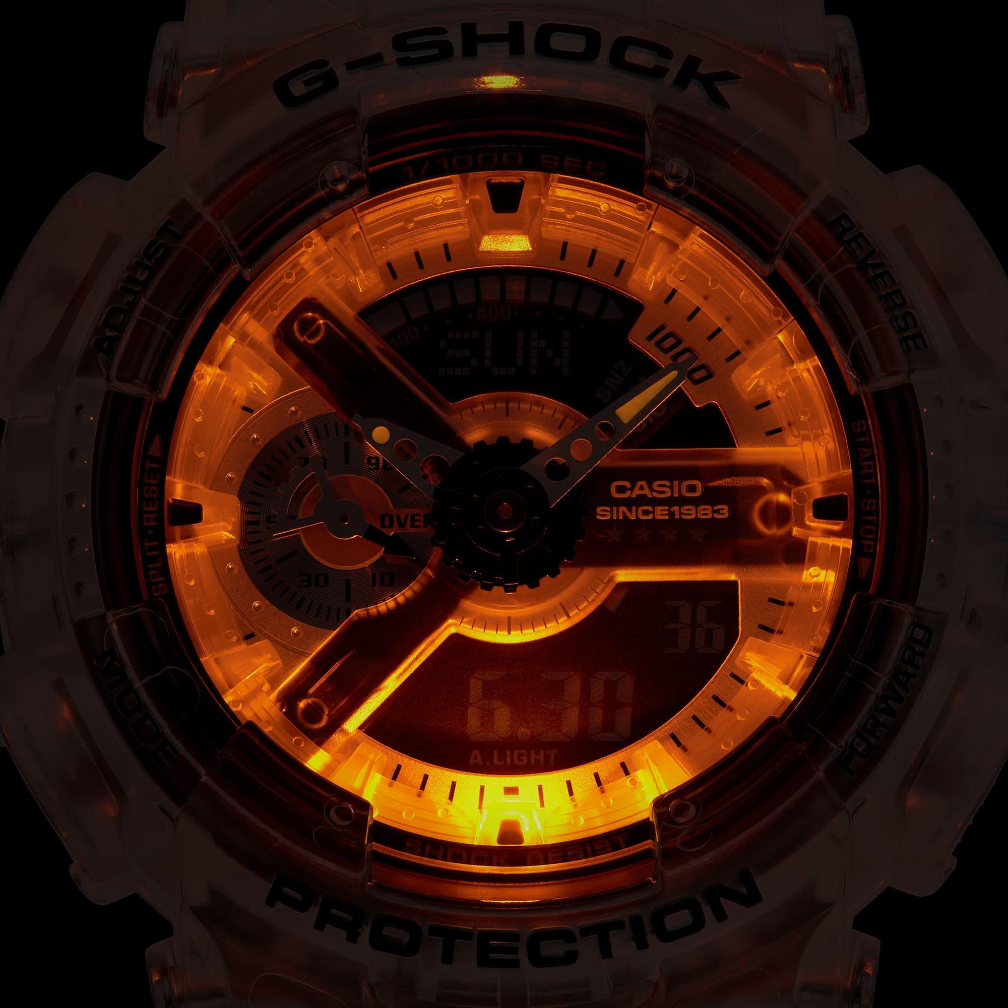 G-SHOCK GA-114RX-7AER G-SHOCK Original G-Shock 40th Anniversary Clear Remix zegarek męski sportowy mineralne