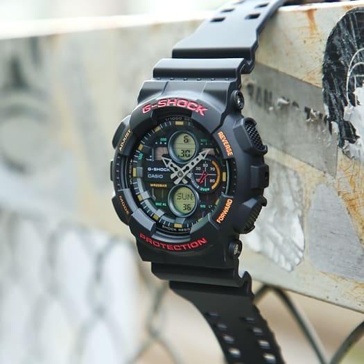 G-SHOCK GA-140-1A4ER G-SHOCK Original sportowy zegarek czarny